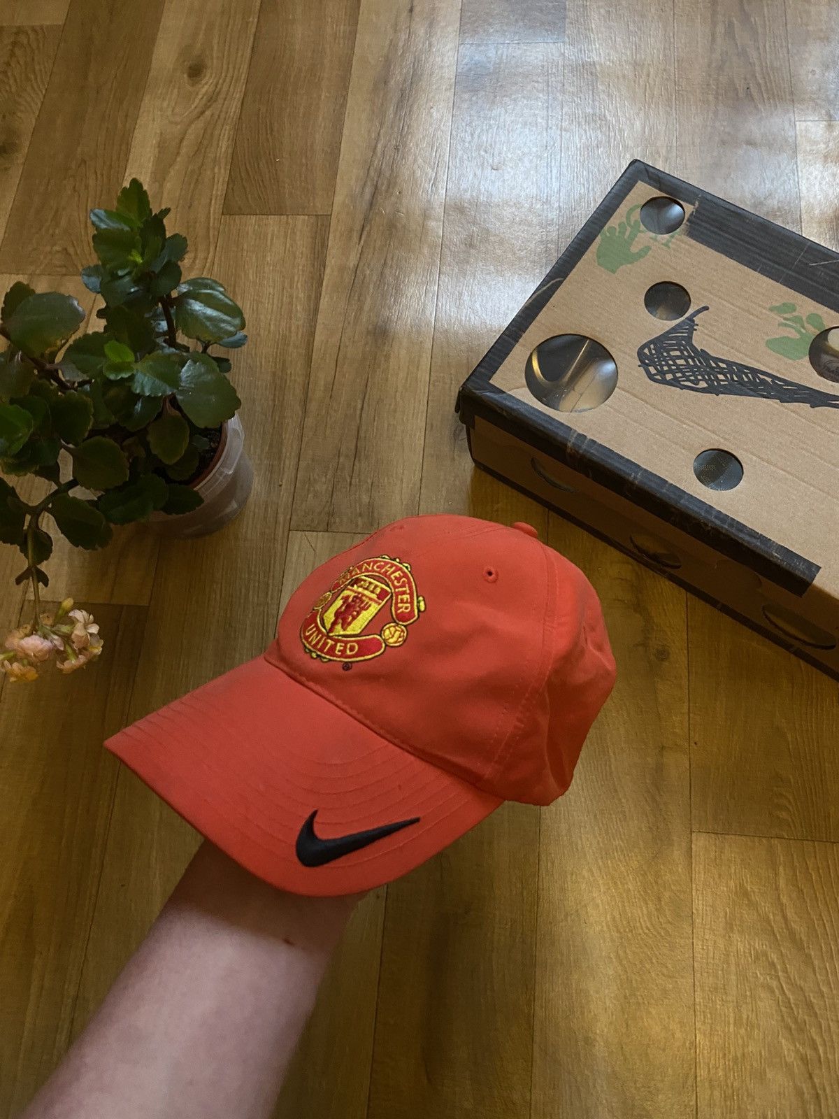Nike × Vintage Nike Manchester United Strapback Cap Size ONE SIZE - 1 Thumbnail