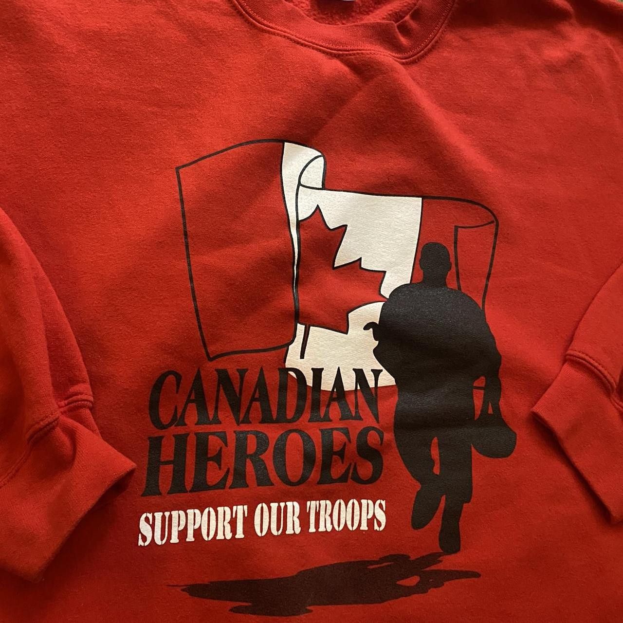 Gildan vintage canadian heros army crewneck Size US XL / EU 56 / 4 - 3 Thumbnail
