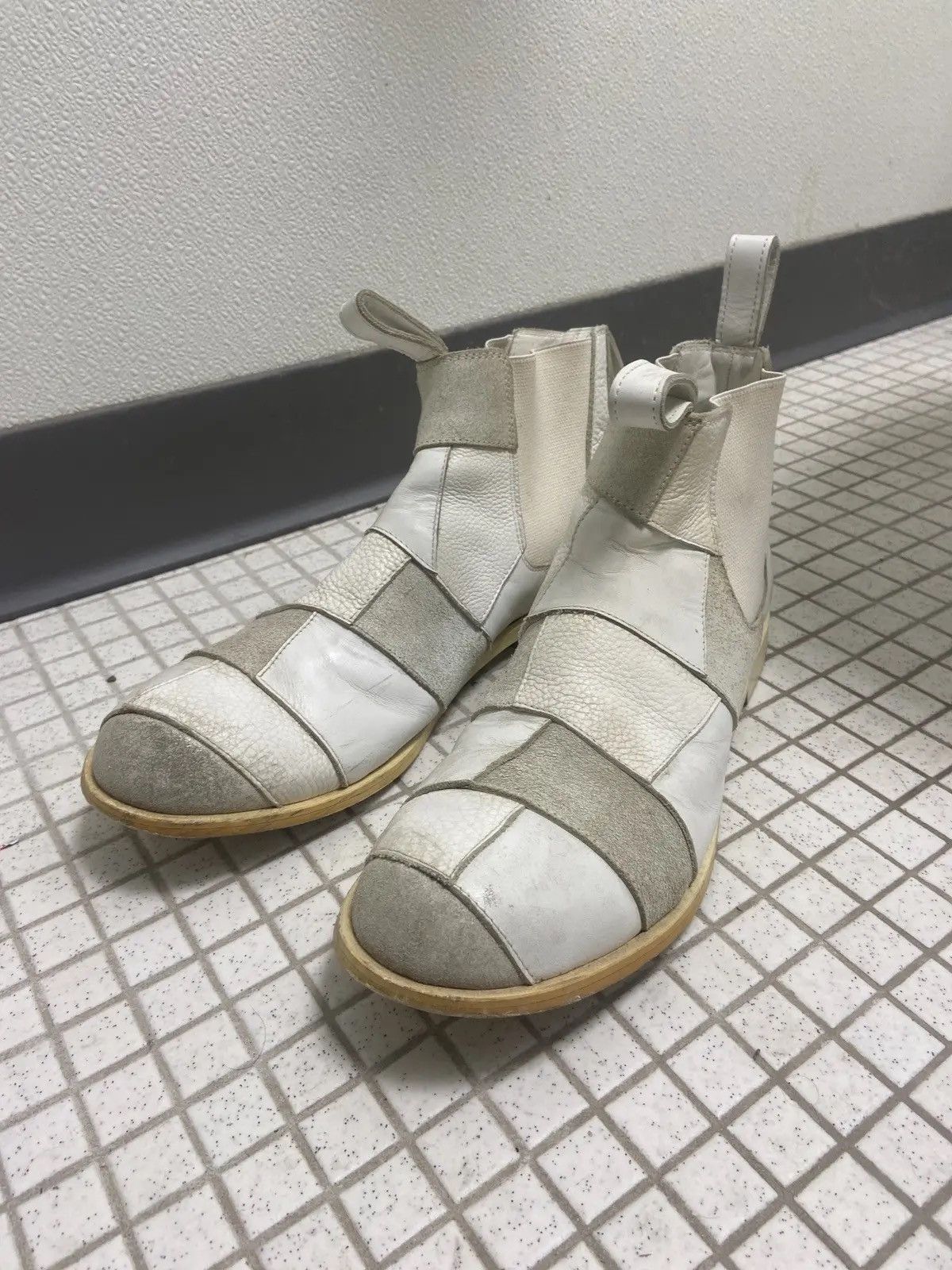 Comme des Garcons Homme Plus Comme des Garçons Homme Plus Patchwork Chelsea Boots Size US 10 / EU 43 - 1 Thumbnail