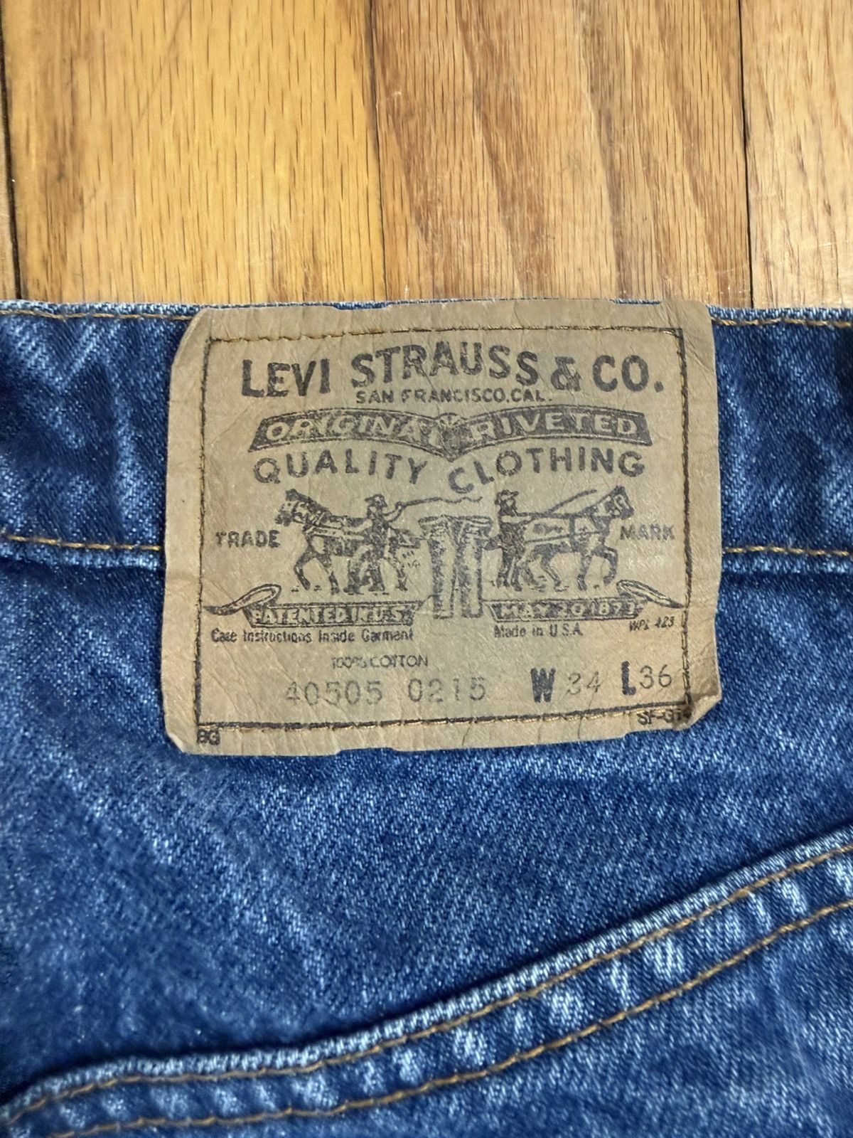 Levi's 80s orange tab Levi’s straight cut Size US 34 / EU 50 - 8 Thumbnail
