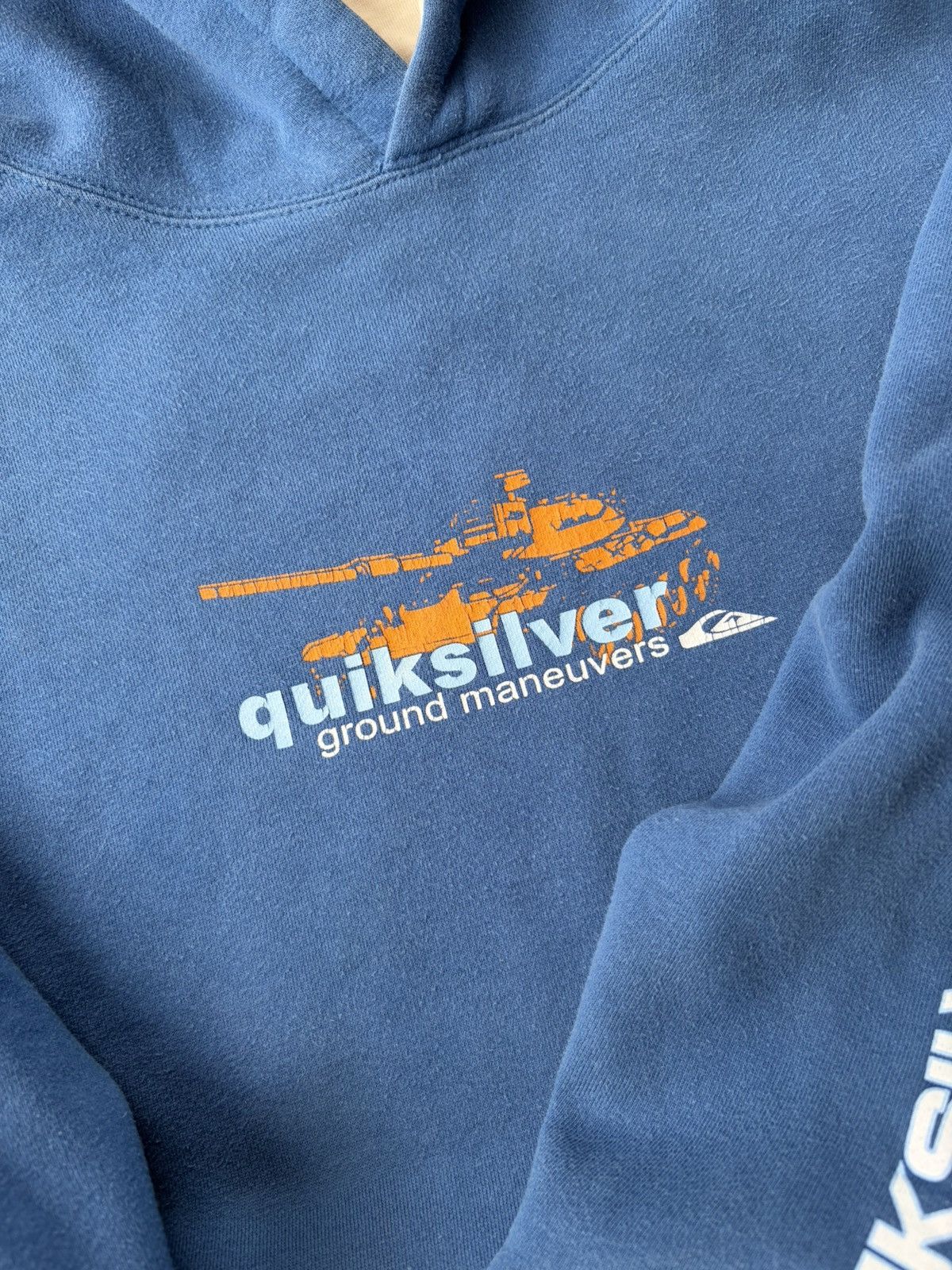 Quicksilver Vintage 90’s Y2K Surfwear Faded Quicksilver Hoodie Size US XL / EU 56 / 4 - 3 Thumbnail