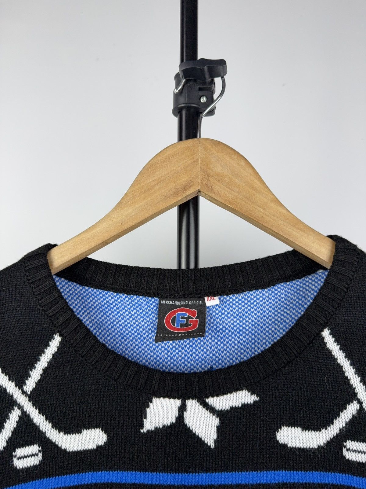 NHL × Vintage 00s Official Montreal Canadiens knitted Crewneck sweater Size US XL / EU 56 / 4 - 3 Thumbnail