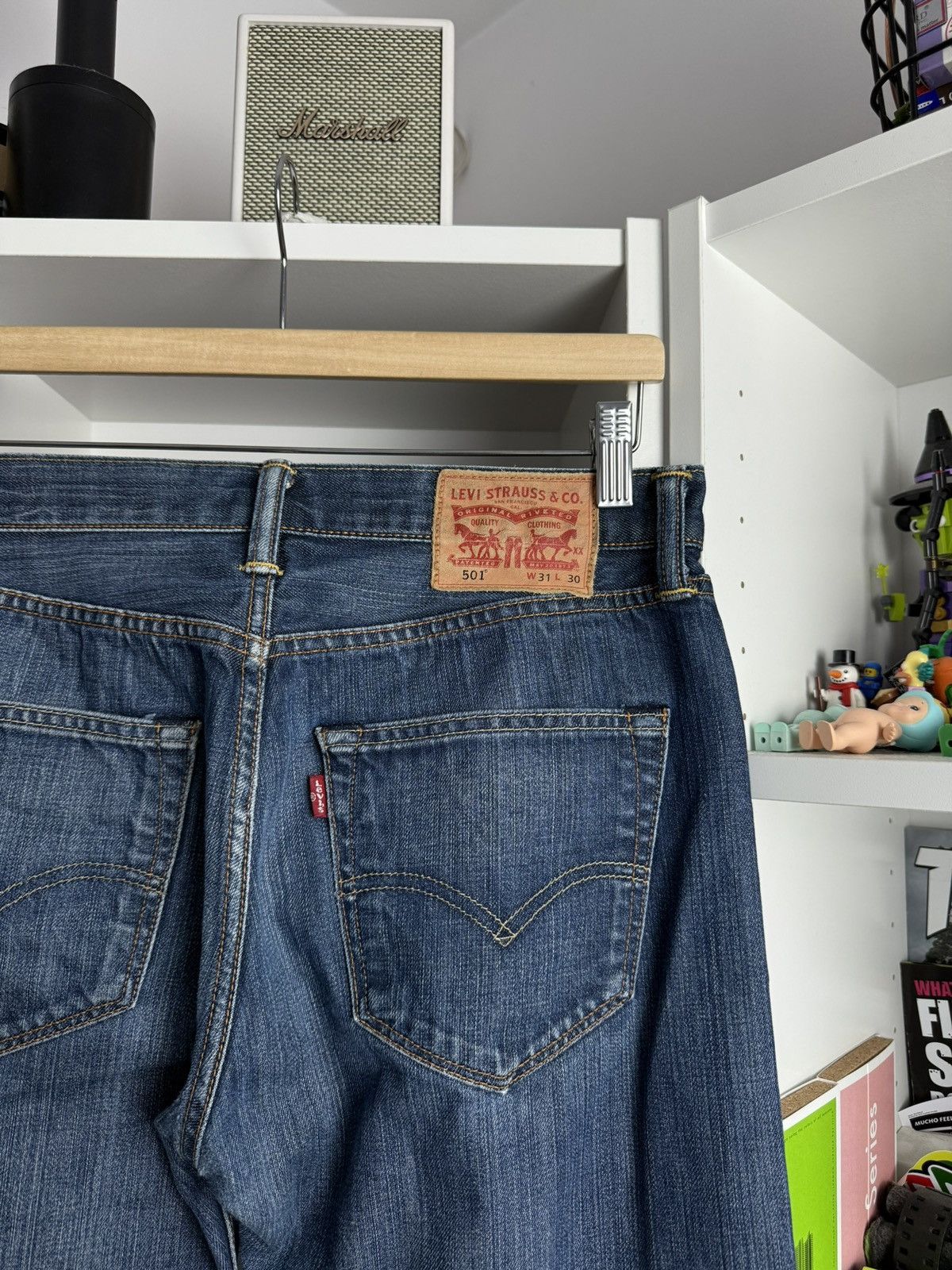 Levi's × Levi's Vintage Clothing × Vintage VIntage 90s Levi’s 501 washed denim pants 31x30 jeans casual Size US 31 - 3 Thumbnail