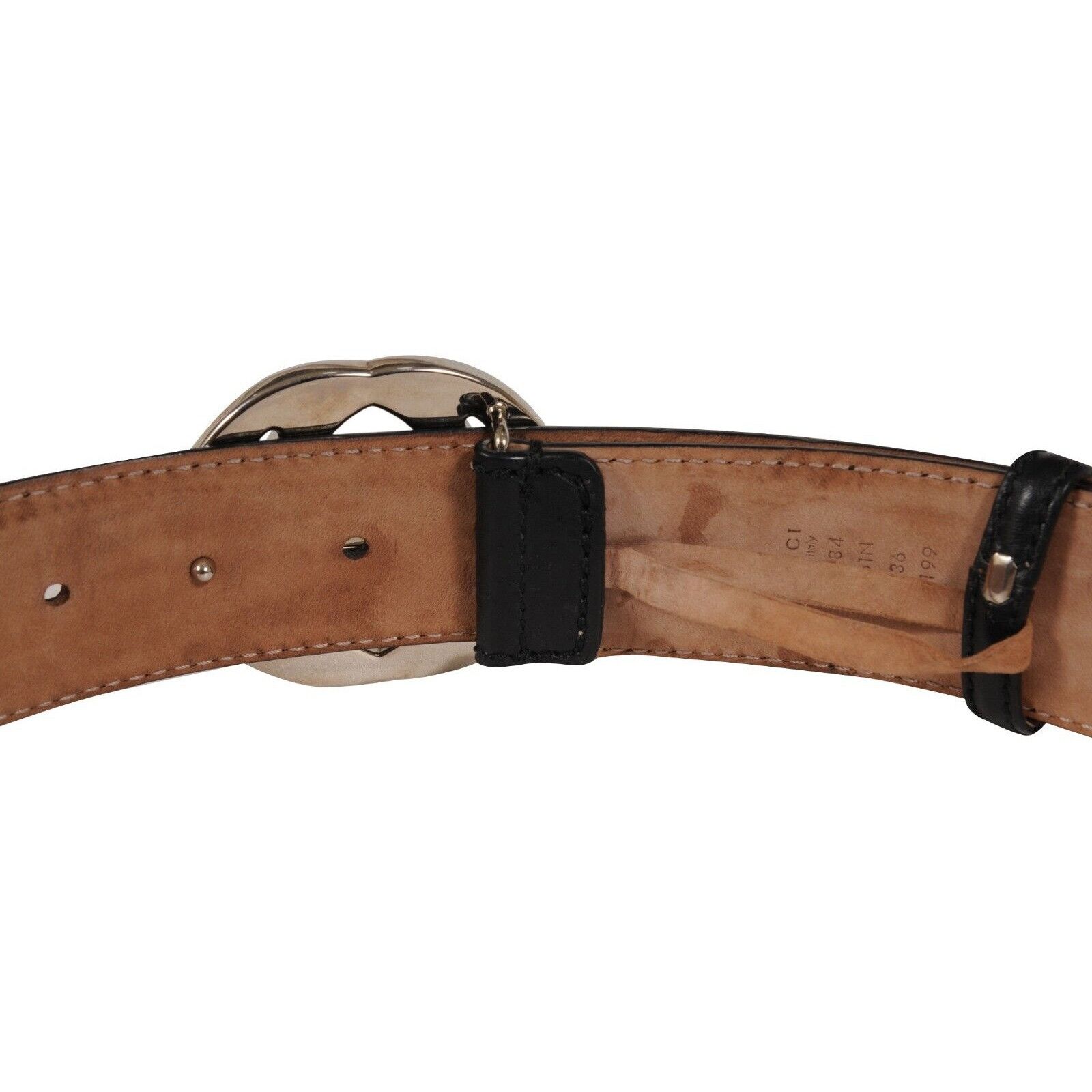 Gucci Interlocking GG Supreme Buckle Belt Size 90 36 B Size 36 - 4 Thumbnail