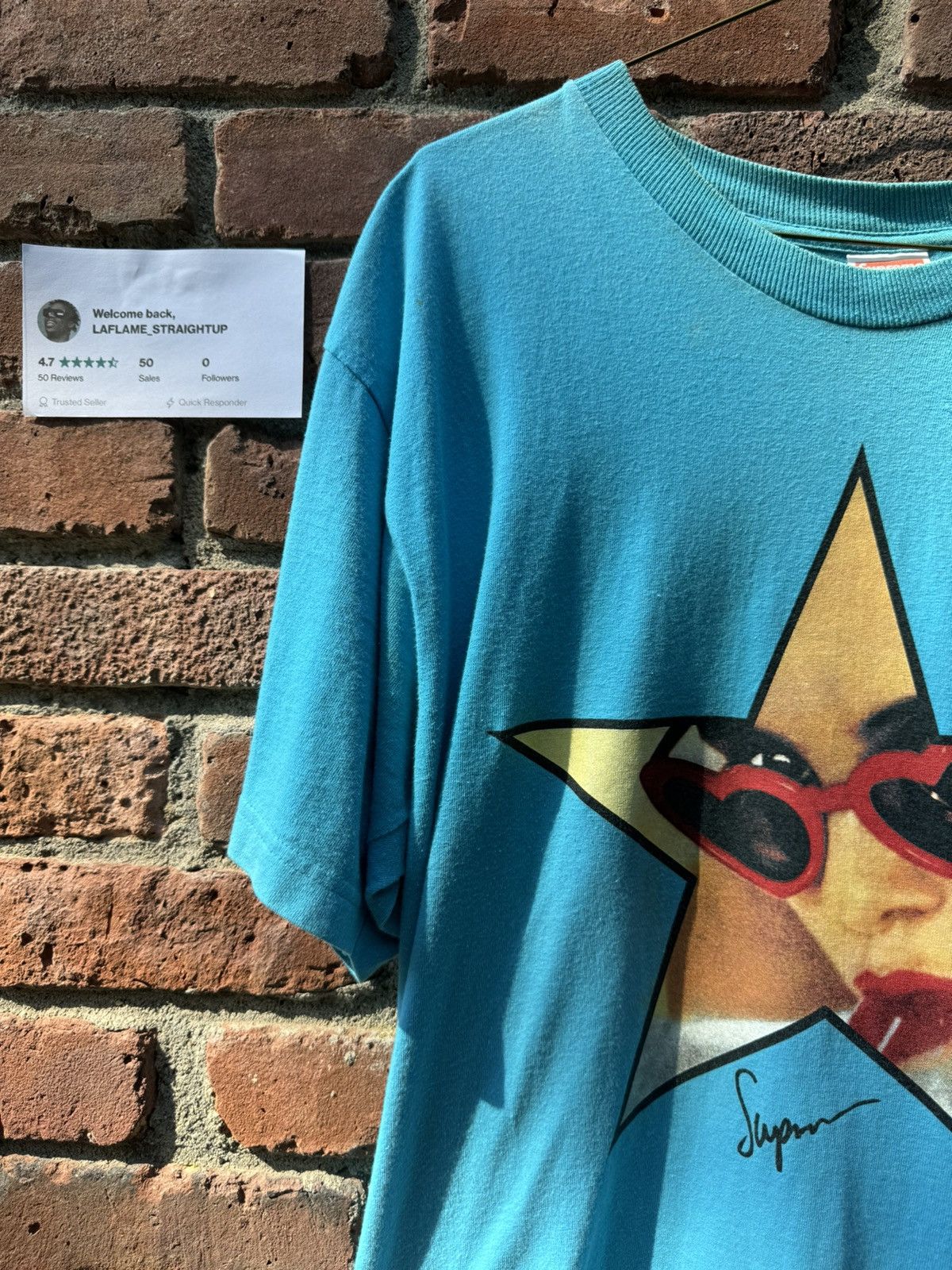 Vintage Supreme 2008 Lolita Tee Blue Movie Film Novel Nabokov Large Size US L / EU 52-54 / 3 - 4 Thumbnail