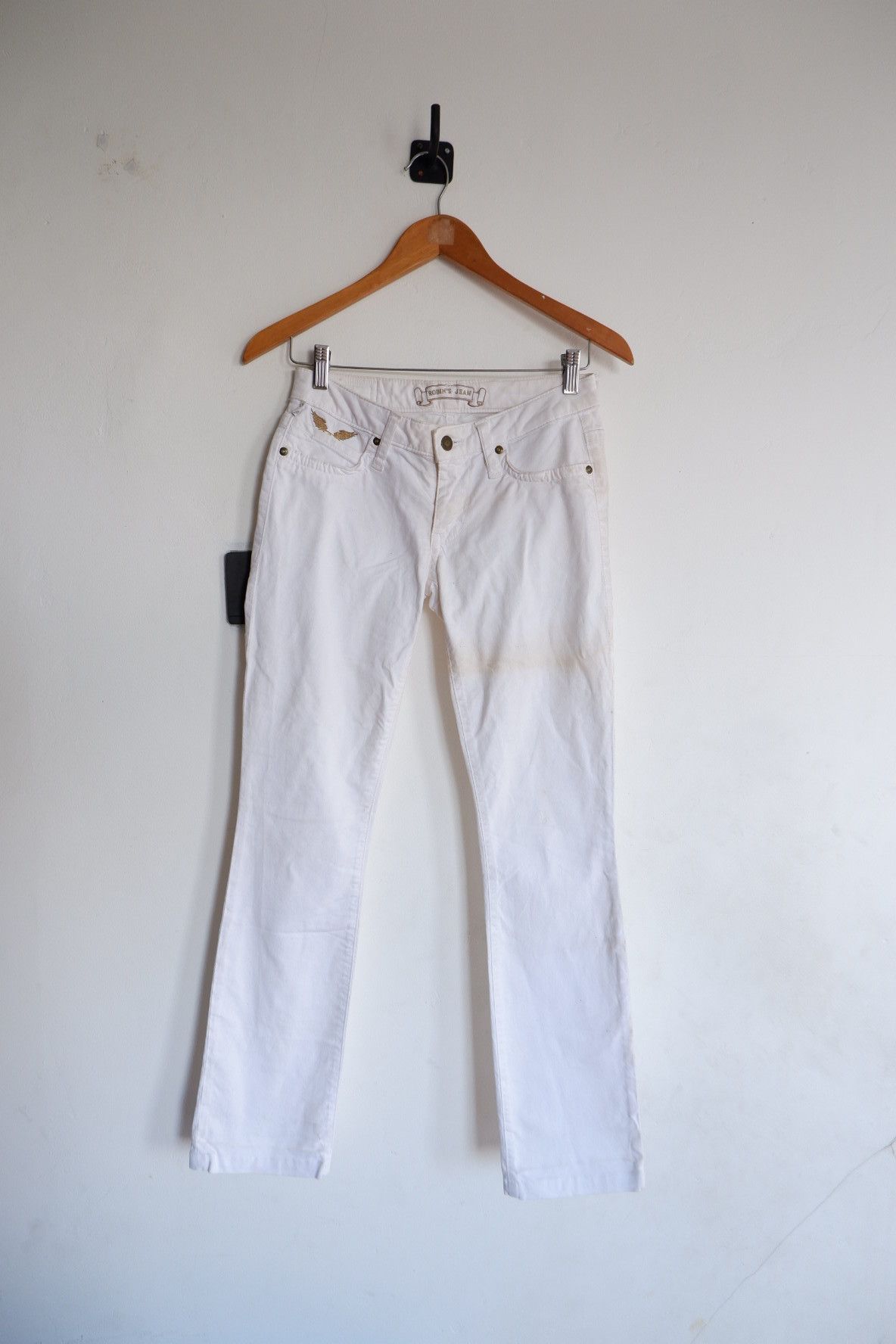 Robins Jeans Robins Jeans Gold Studded Stretch Jeans Size US 26 / EU 42 - 2 Thumbnail
