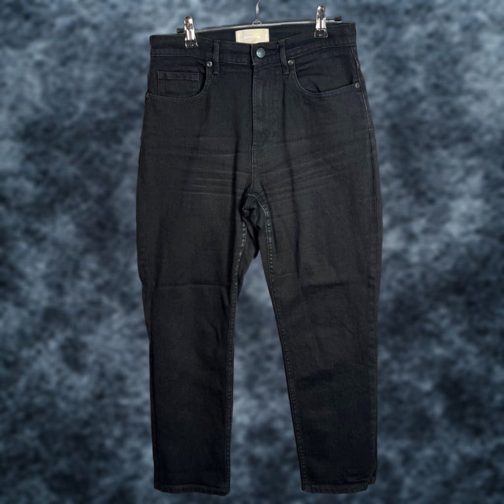 Everlane Everlane Jeans 28 Black High Waist Straight Denim 5-Pocket Womens Adult Regular Size 28_IN Inseam 26 in Slim Leg Size 28" / US 6 / IT 42 - 1 Thumbnail