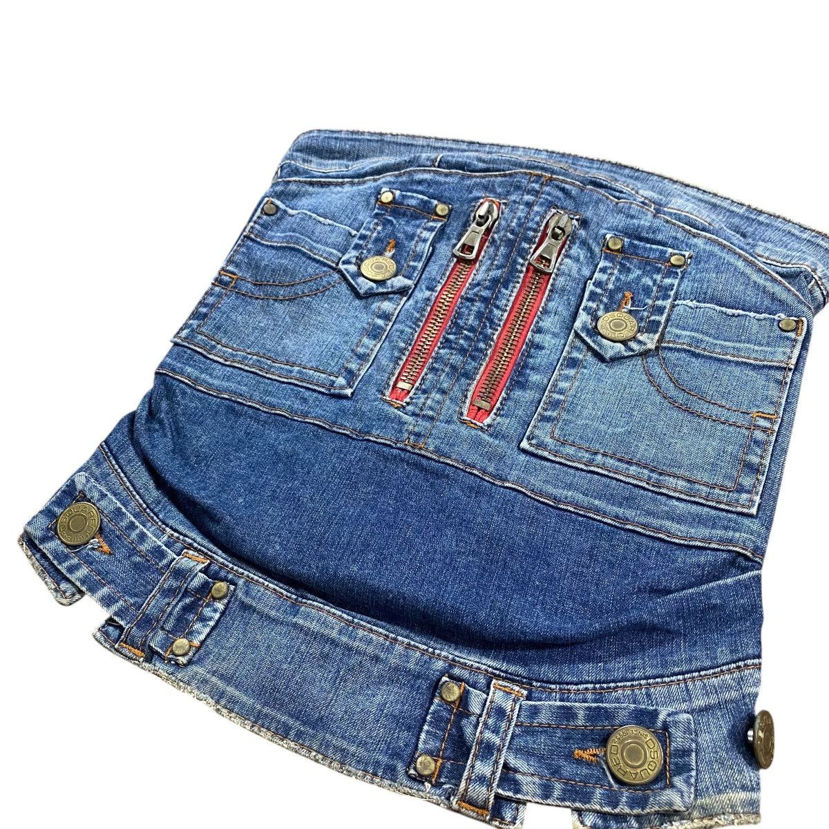 Dsquared2 Dsquared2 Denim Strapless Bustier Corset Style Strapless Size S / US 4 / IT 40 - 7 Thumbnail