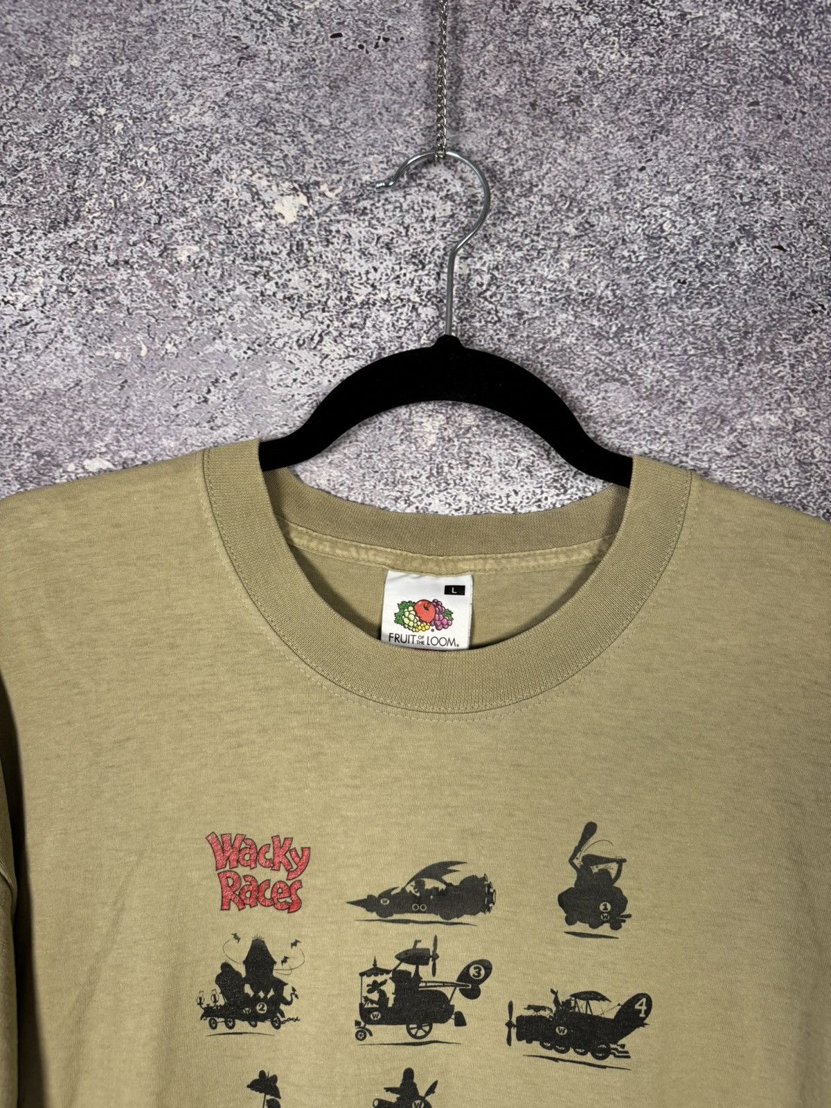 Cartoon Network × Fruit Of The Loom Wacky Races Hanna Barbera Vintage 2002 T-Shirt Large Size US L / EU 52-54 / 3 - 6 Thumbnail