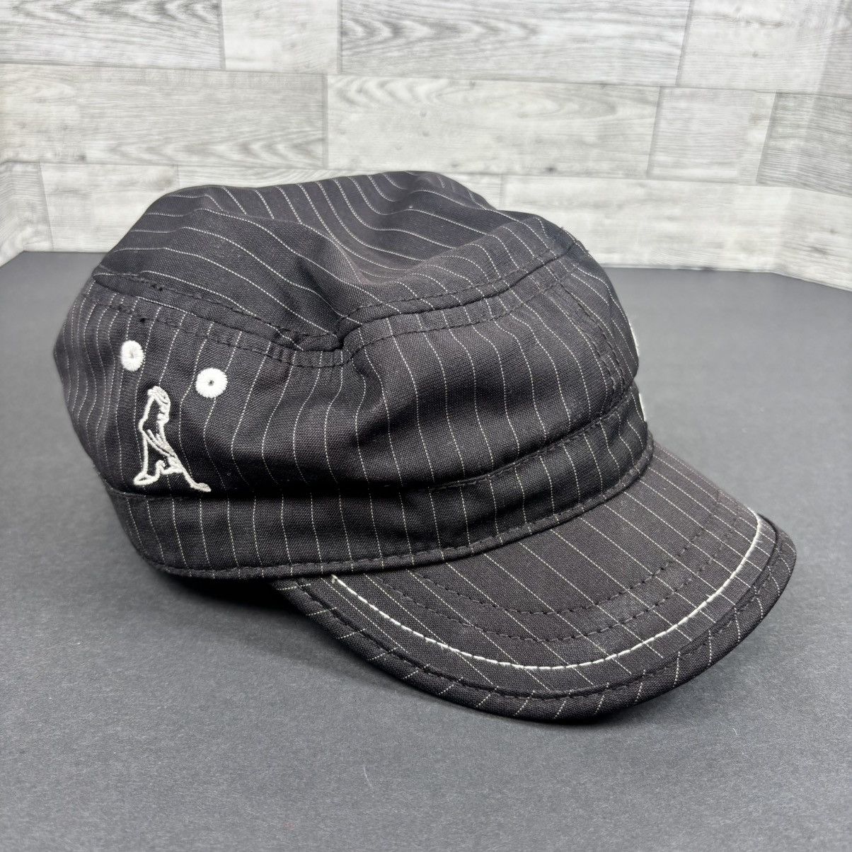 PING PING play your best stitched logo black pinstripe golf hat Size ONE SIZE - 9 Thumbnail