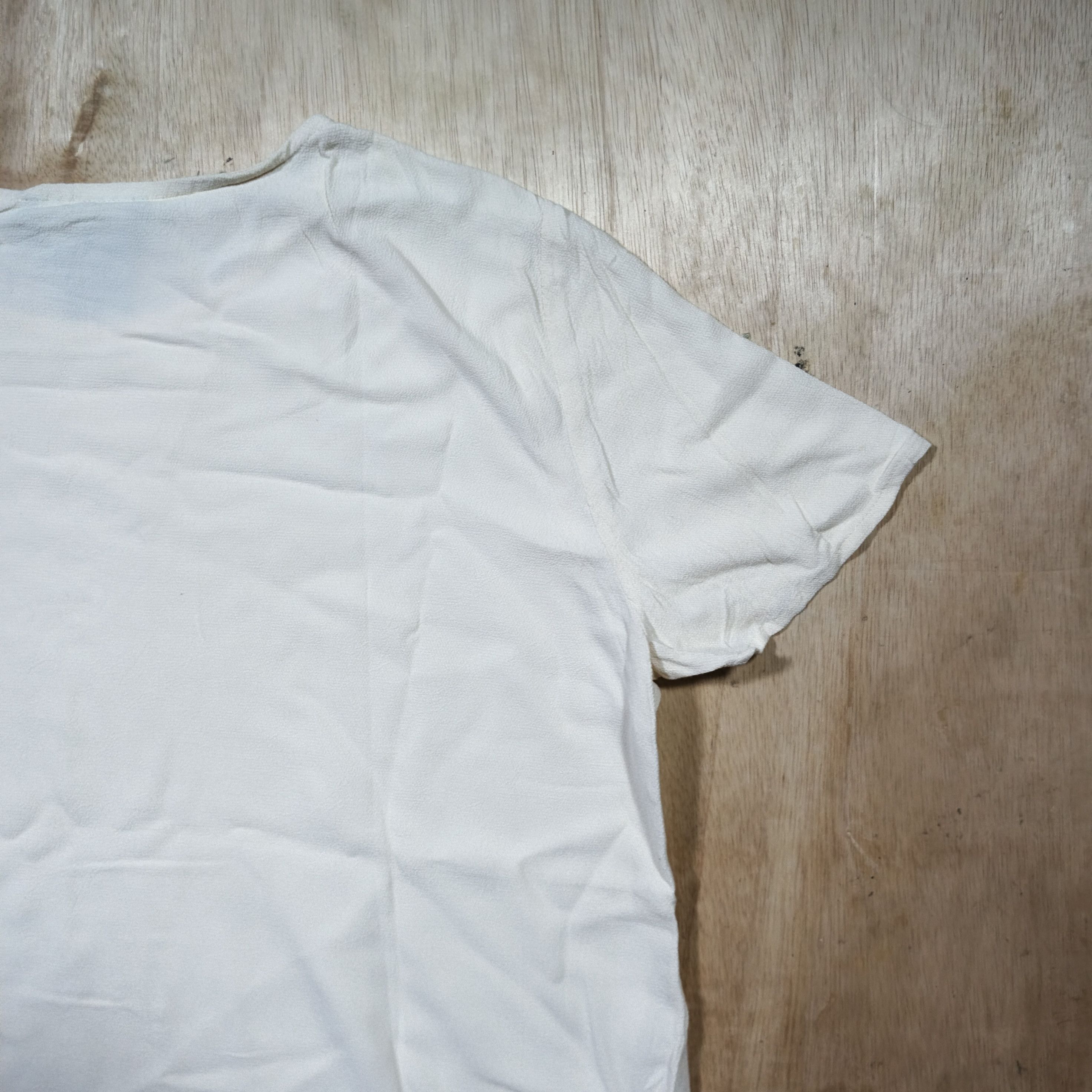 Vintage 90'sCAROLE LITTLE Crem Rayon Short Sleeve Blouse Size XL / US 12-14 / IT 48-50 - 11 Thumbnail