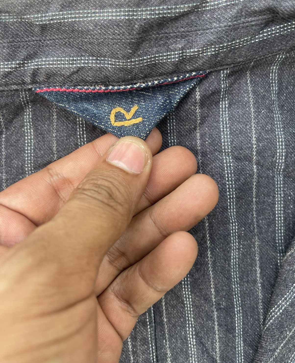 45rpm Vintage 90s 45rpm Indigo Pinstripe Jacket Made in Japan Size US M / EU 48-50 / 2 - 3 Thumbnail