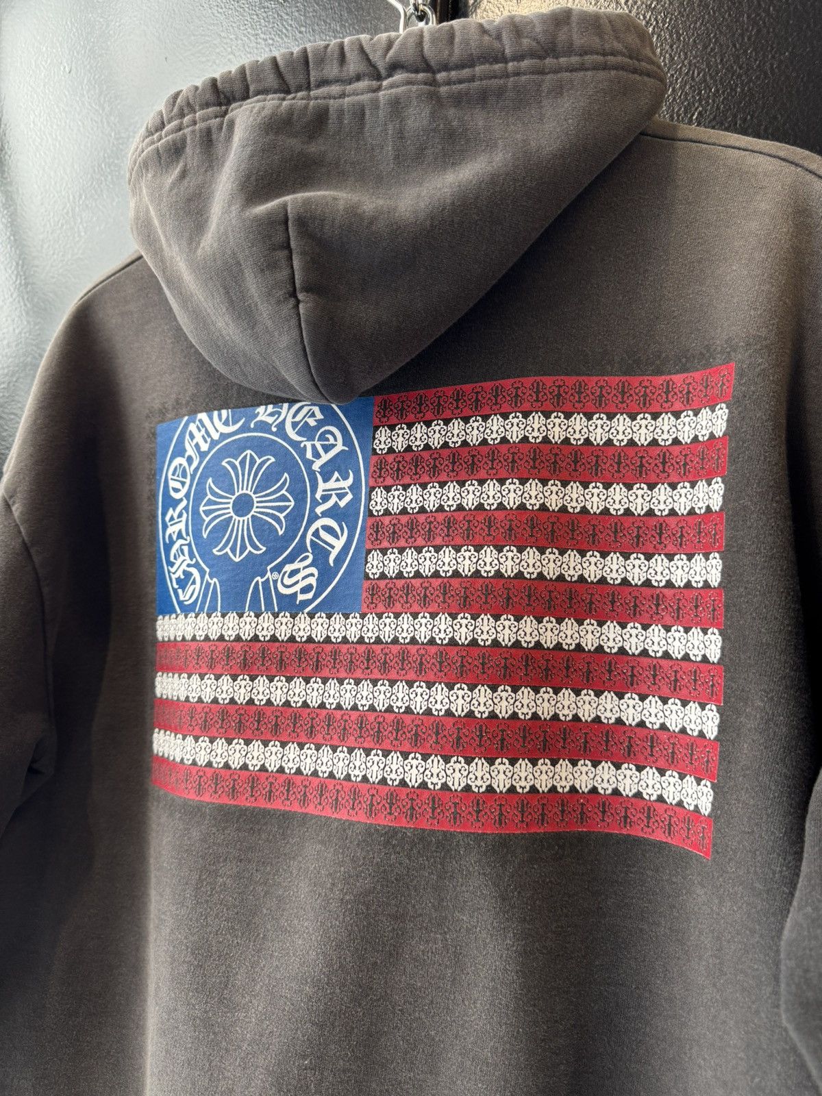 Chrome Hearts FADED Chrome Hearts USA Flag Hoodie Size US M / EU 48-50 / 2 - 3 Thumbnail