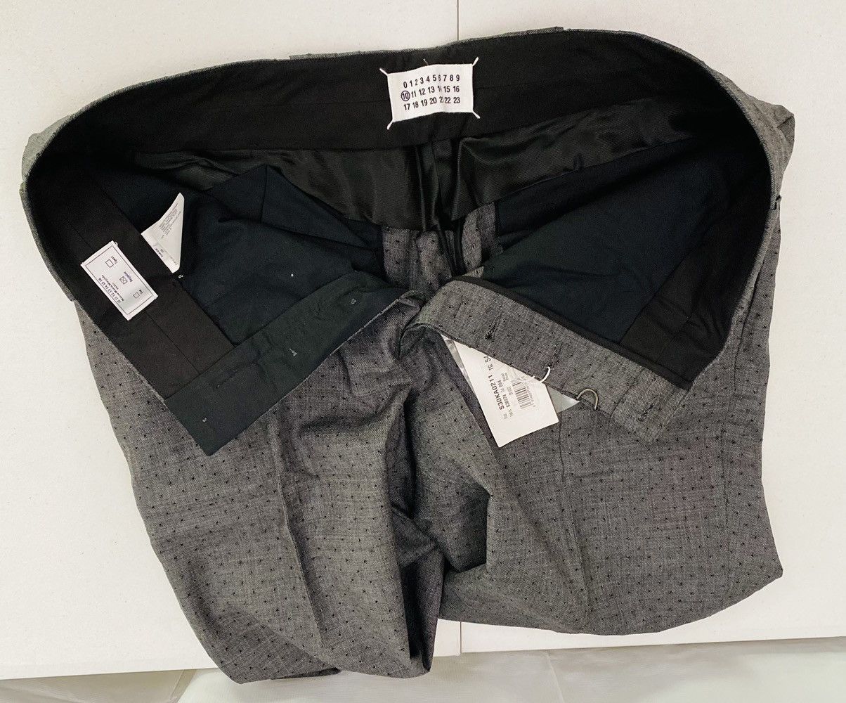 Maison Margiela MM 🇮🇹 Grey Wool Airate Slacks Runway Vintage 2010 NWT Size 38R - 10 Thumbnail