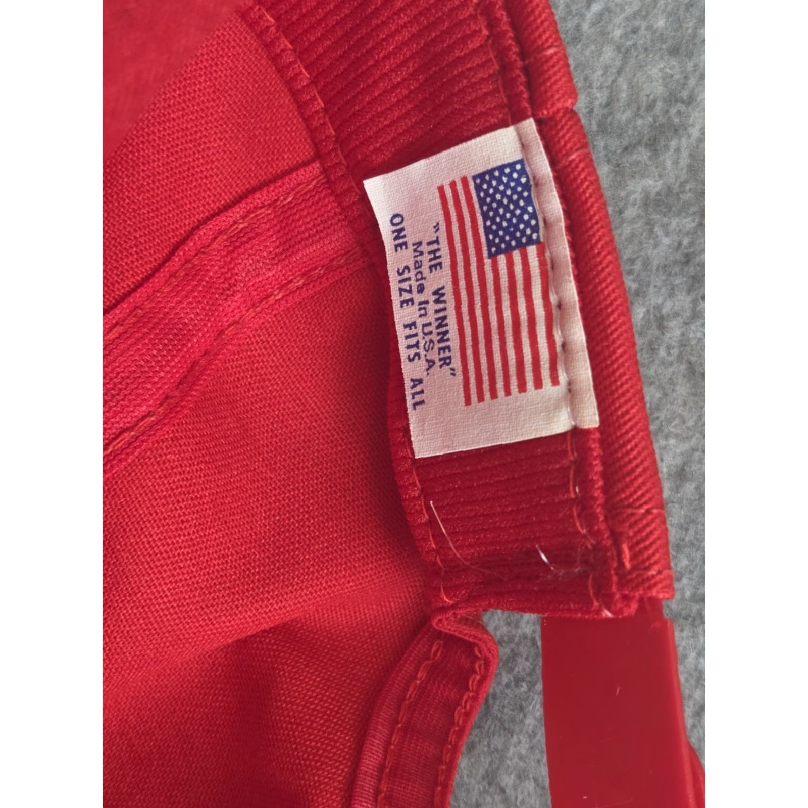 Vintage VINTAGE GMC Patch Red SnapBack Hat Made In USA Hat Men One Size Red USA Snapback Mens GMC Patch Vintage USA Theme Size ONE SIZE - 4 Thumbnail