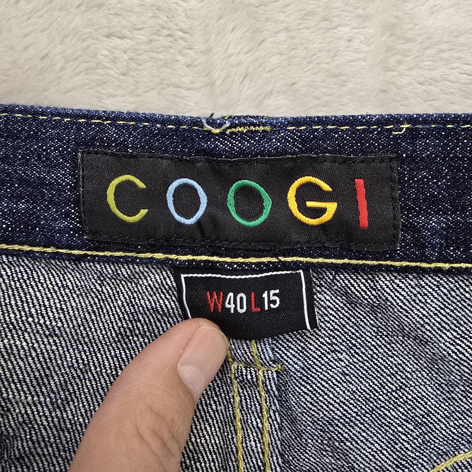 Coogi Vintage Coogi Denim Shorts Mens 40x15 (Fits 38x14) Baggy Y2K Size US 40 / EU 56 - 6 Thumbnail
