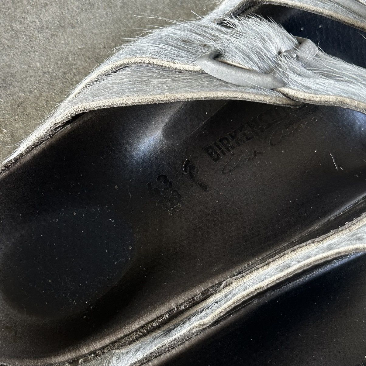 Birkenstock Gray Fur Sandals Size US 10.5 / EU 43-44 - 2 Thumbnail