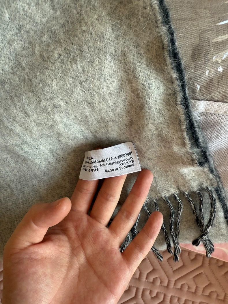 Loewe LOEWE Gray and white double-sided scarf Size ONE SIZE - 4 Thumbnail