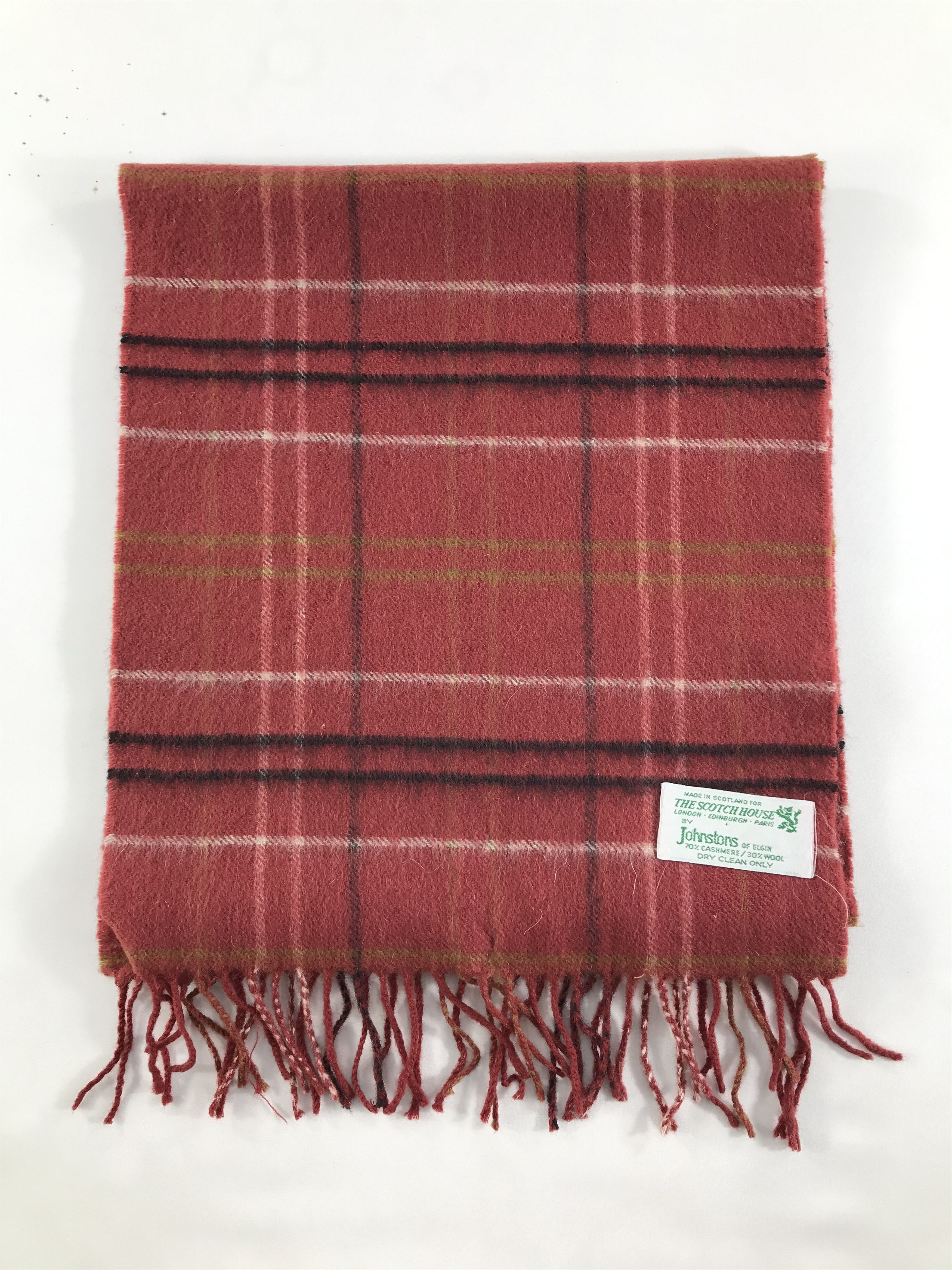 Johnstons Of Elgin Vintage Johnstons of Elgin Scarf/Muffler/Neckwear MF931 Size ONE SIZE - 2 Thumbnail