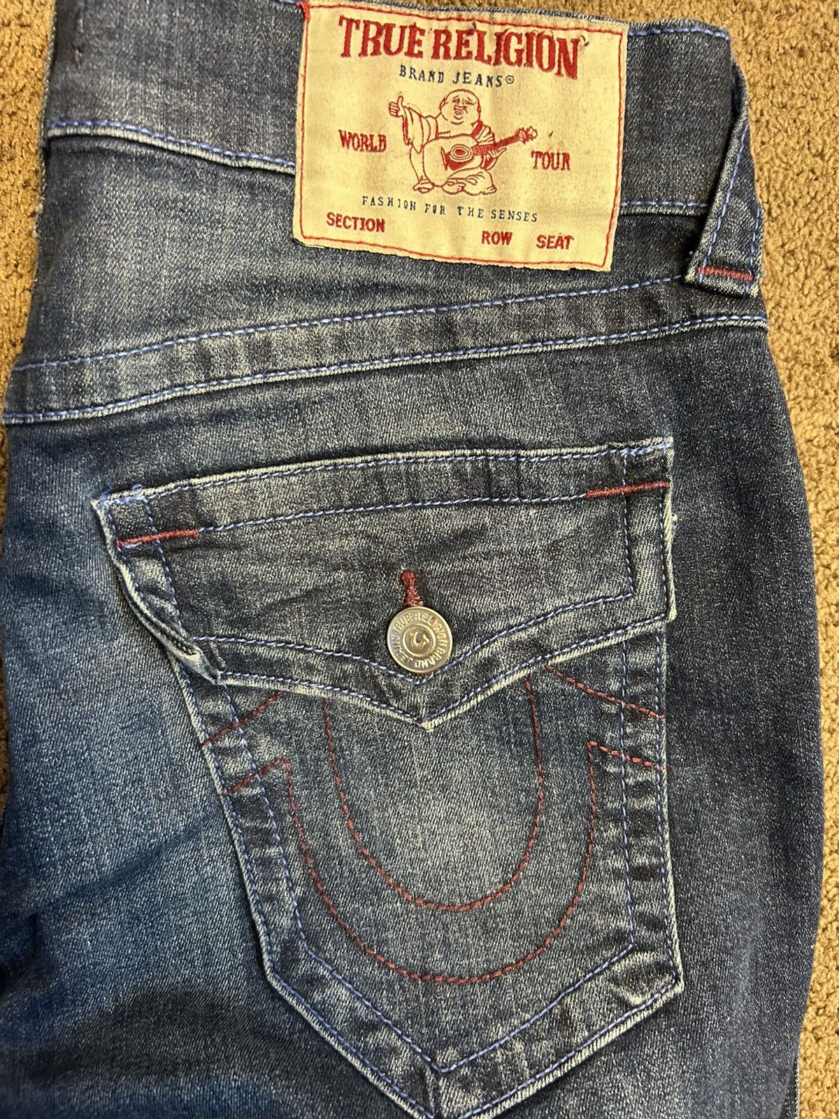 True Religion True Religion navy blue jeans relaxed slim Size US 31 - 4 Thumbnail