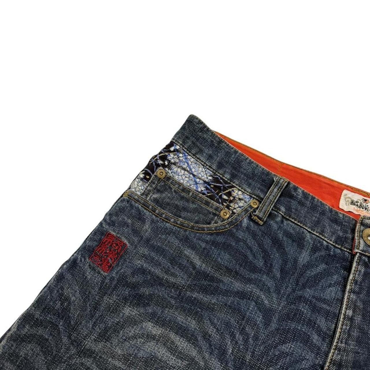 Karakuri Tamashii Karakuri Tamashii Embroidered Floral Japanese Shorts W 35 Size US 35 - 6 Thumbnail