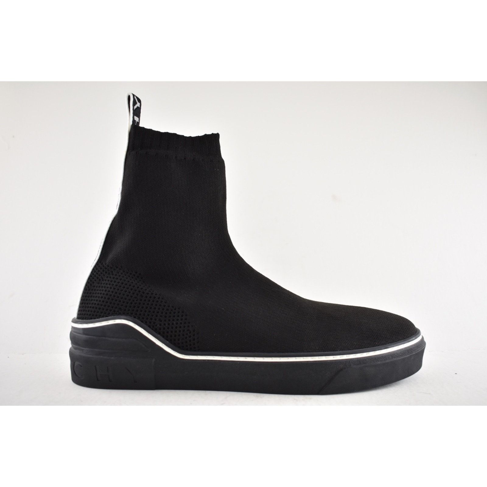 Givenchy Givenchy George V Sock Black White High Top Knit Sneaker 43 Size US 10 / EU 43 - 2 Thumbnail