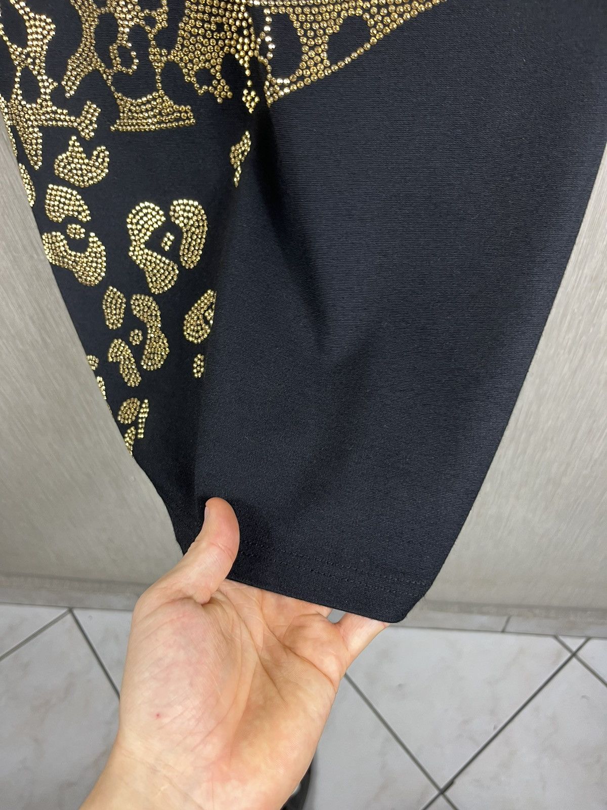 Designer × Versace × Versace Jeans Couture Versace jeans bodycon dress leopard golden metallic studs Size S / US 4 / IT 40 - 17 Thumbnail