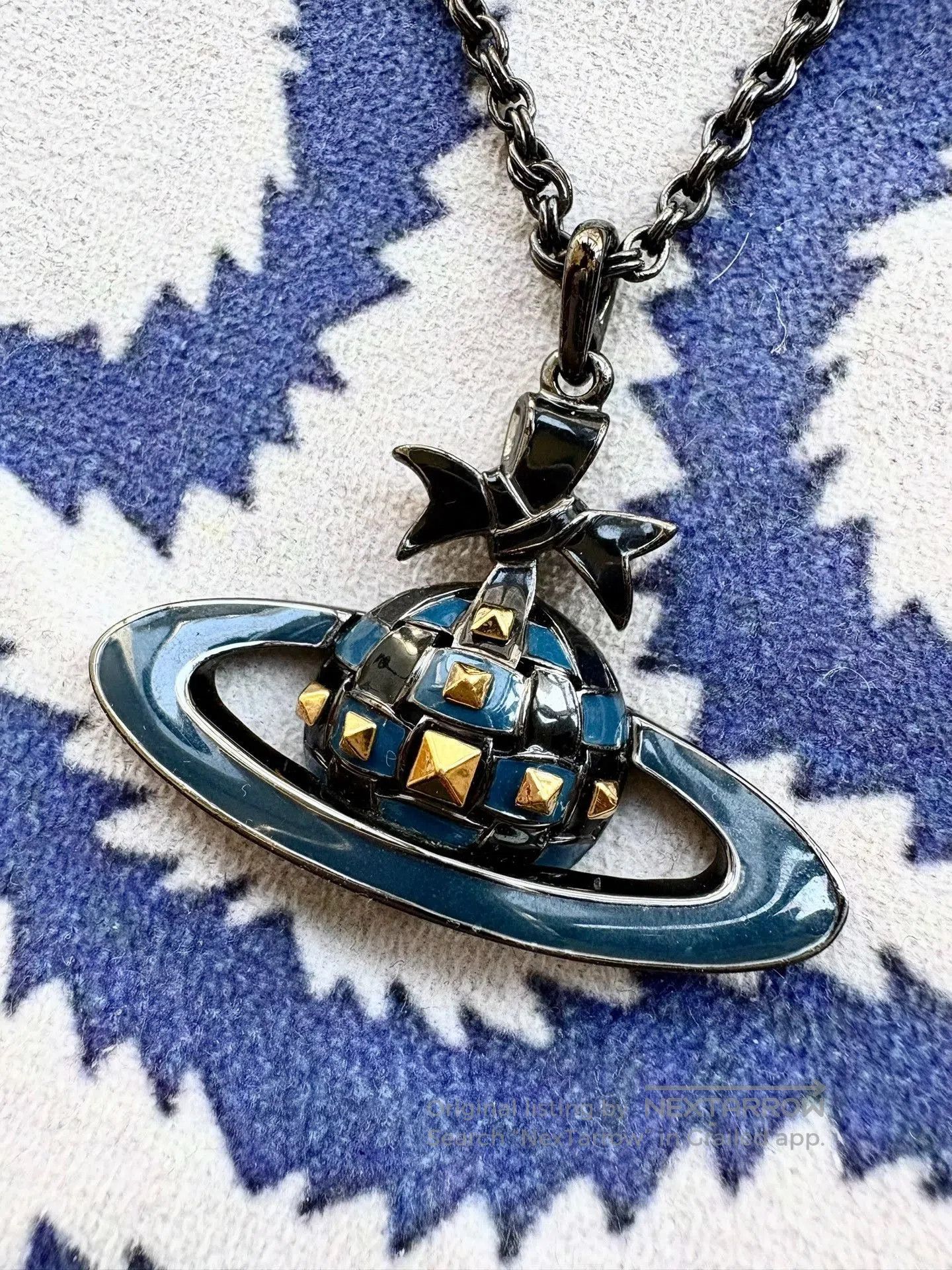 Vivienne Westwood Vivienne Westwood Vintage Blue Saturn Necklace. Size ONE SIZE - 5 Thumbnail