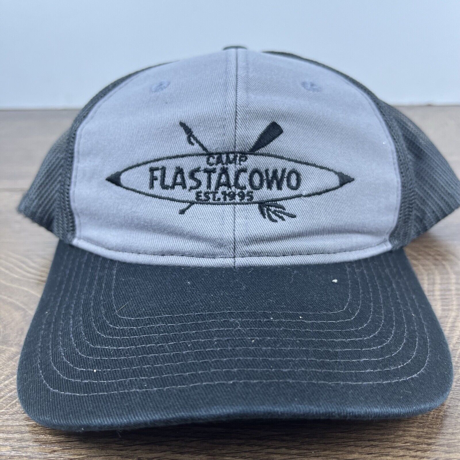 Other Camp Flastacowo Hat Gray Cap Adjustable Hat Gray Adult Fit H Size ONE SIZE - 2 Thumbnail