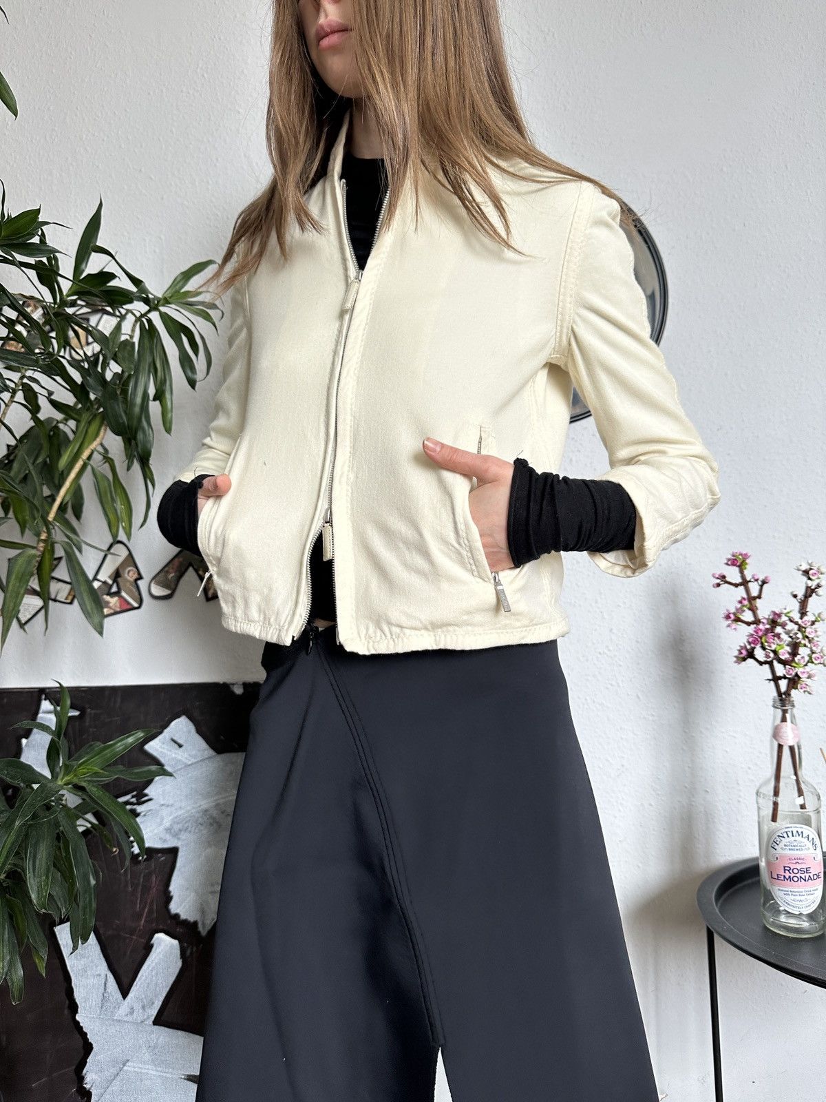 Calvin Klein × Vintage Calvin Klein Wool Archive Double Zip Jacket 90s Size S / US 4 / IT 40 - 1 Thumbnail