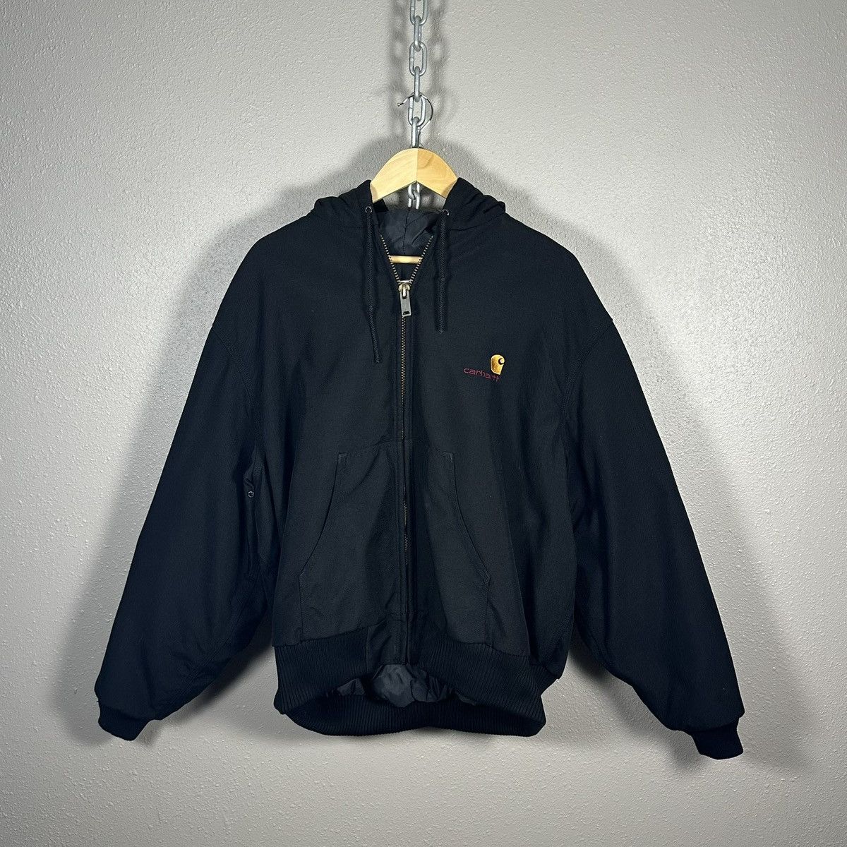 Carhartt × Vintage 90s Carhartt JB105 black detroit jacket sz XL