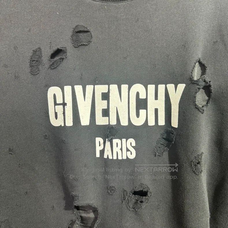 Givenchy Givenchy Destroyed Round Neck Sweatshirt Size US XS / EU 42 / 0 - 4 Thumbnail