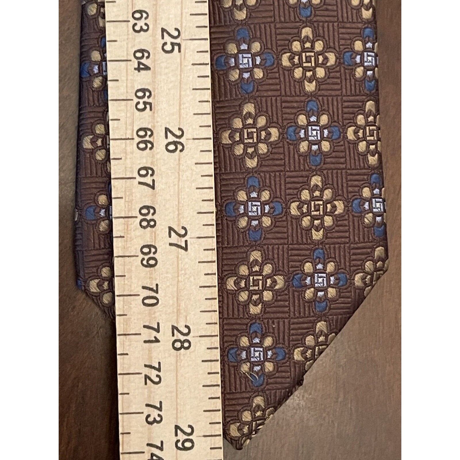 Other Forsyth Of Canada Brown Blue Hand Made Silk Made In China Size ONE SIZE - 5 Thumbnail
