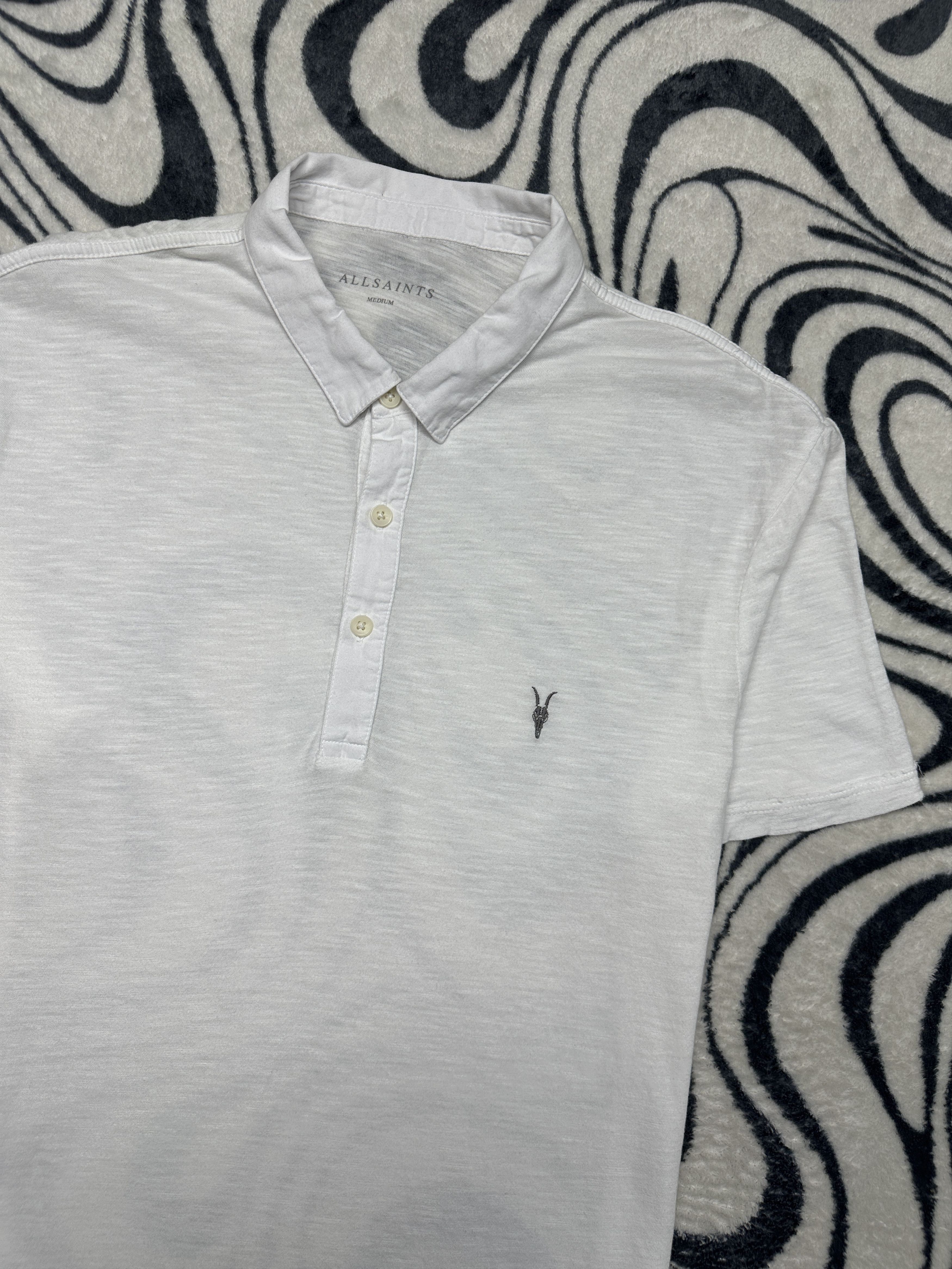 Allsaints AllSaints Henning SS Mens Polo Shirt Size US M / EU 48-50 / 2 - 2 Thumbnail