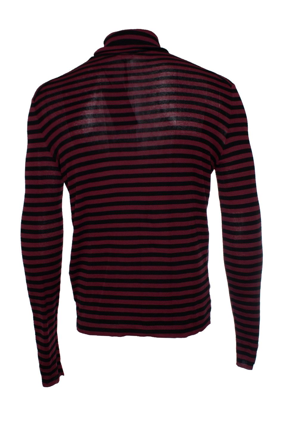 Saint Laurent Paris Saint Laurent, Striped Pullover in black and burgundy Size US XL / EU 56 / 4 - 2 Thumbnail