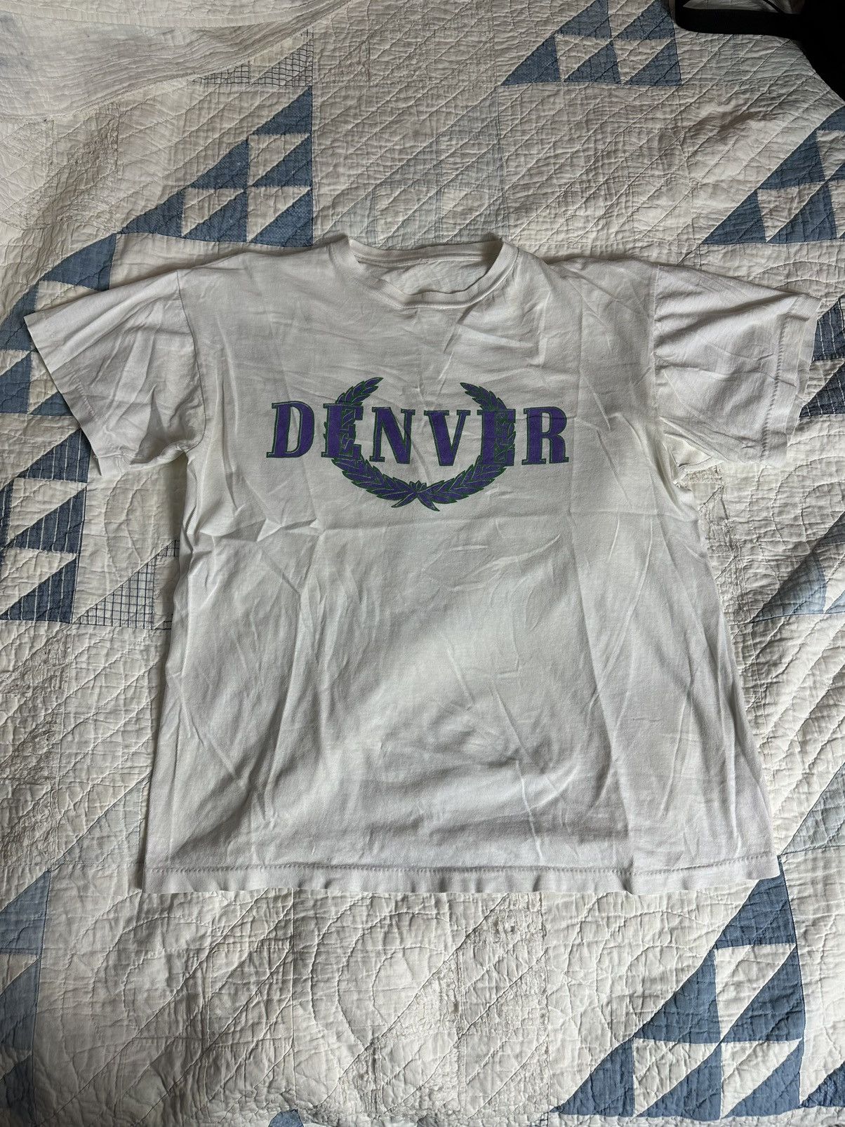 Vintage 90s Denver Fred Perry bootleg mashup Size US XL / EU 56 / 4 - 1 Thumbnail