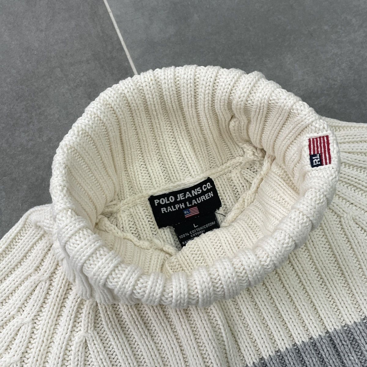 Polo Ralph Lauren × Vintage Vintage Polo Jeans CO. Ralph Lauren Women Sweater Size L Size L / US 10 / IT 46 - 13 Thumbnail