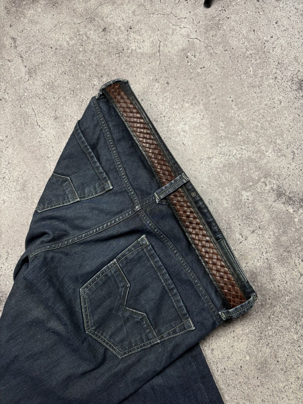 Japanese Brand 00’s NUMBER NINE BRAIDED JAPAN LEATHER Y2K BELT VINTAGE Size ONE SIZE - 4 Thumbnail