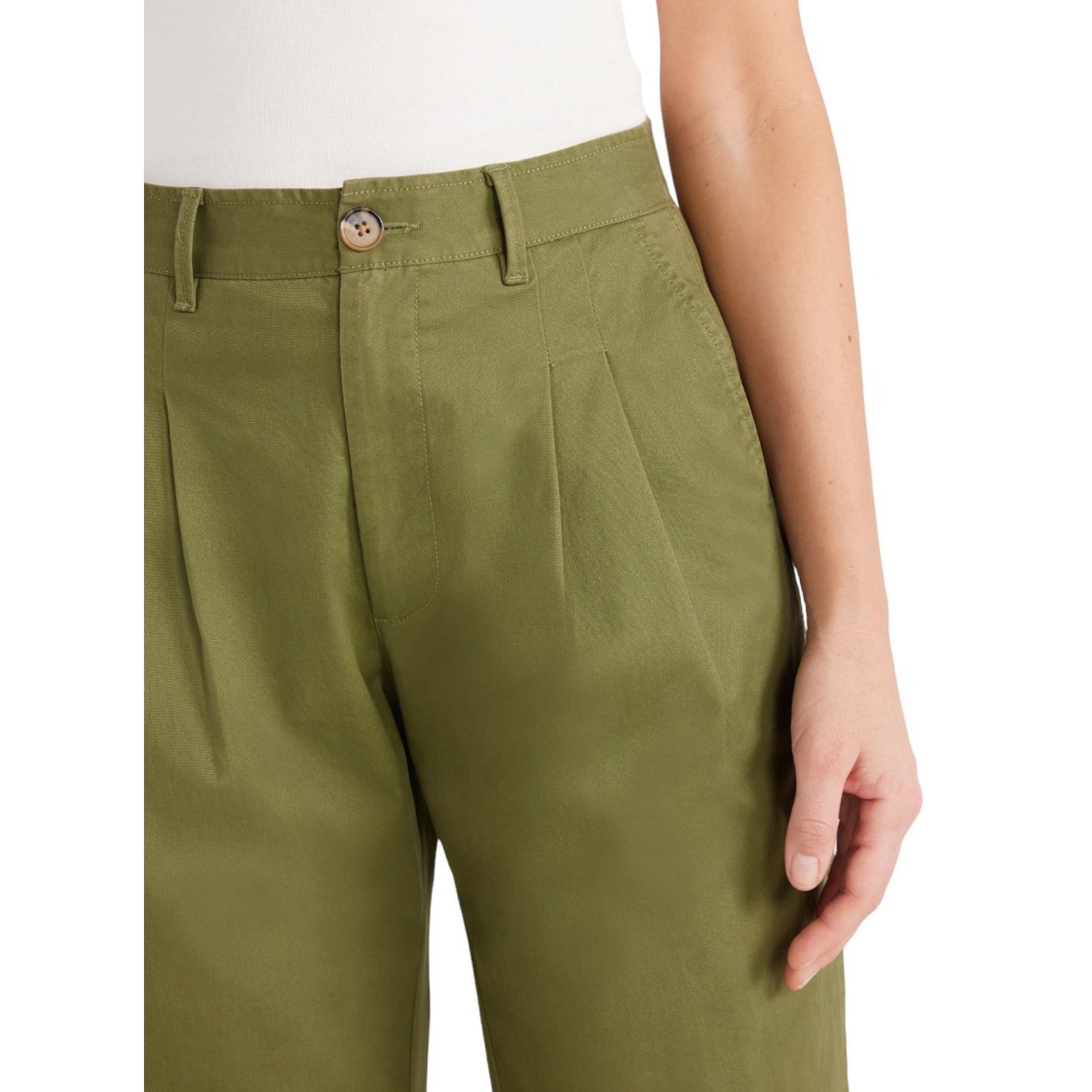 Other Free Assembly - Women's Wide Leg Chino Pants - Green - 4 Size 27" / US 4 / IT 40 - 16 Thumbnail