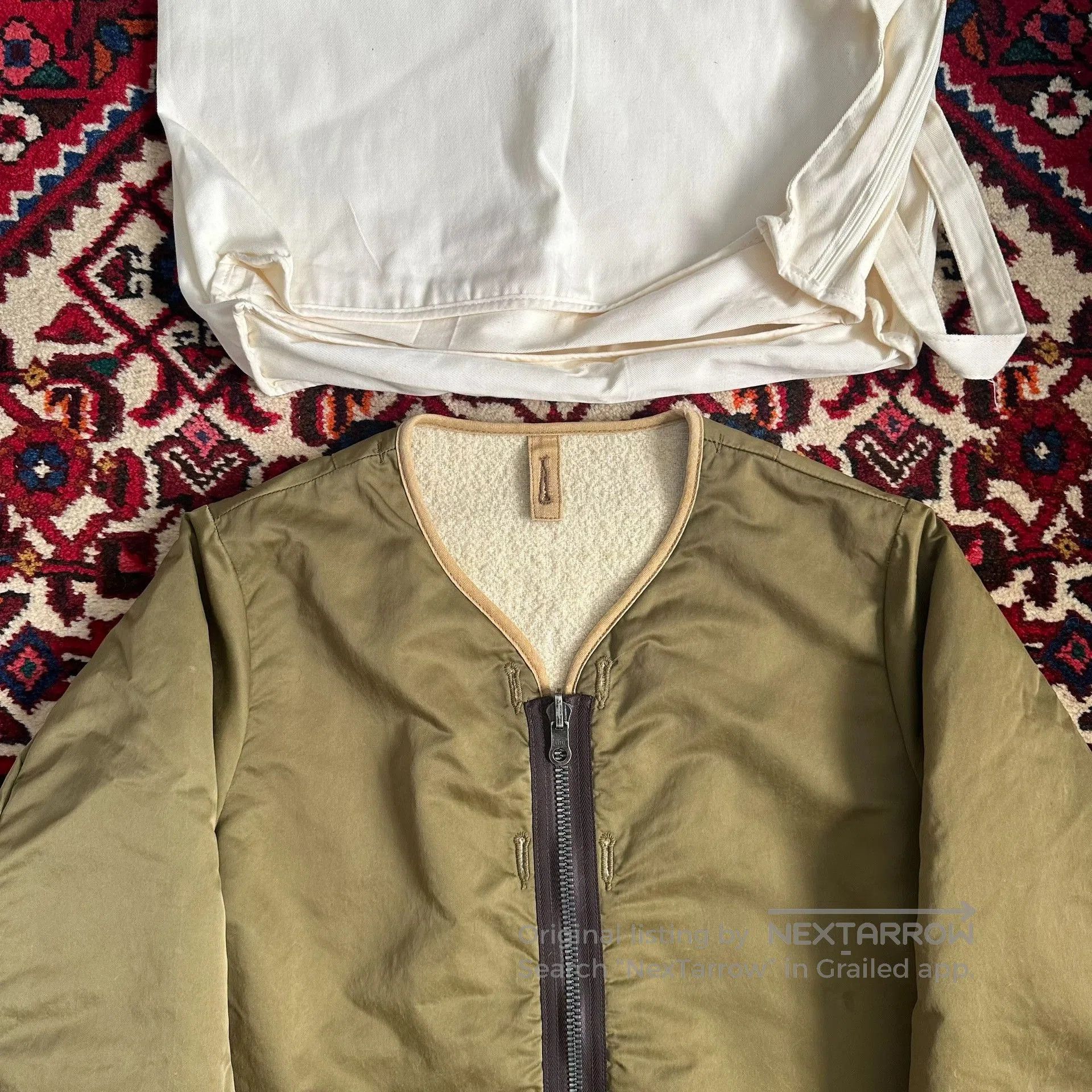 Visvim visvim iris liner jacket in khaki green. Size US M / EU 48-50 / 2 - 5 Thumbnail