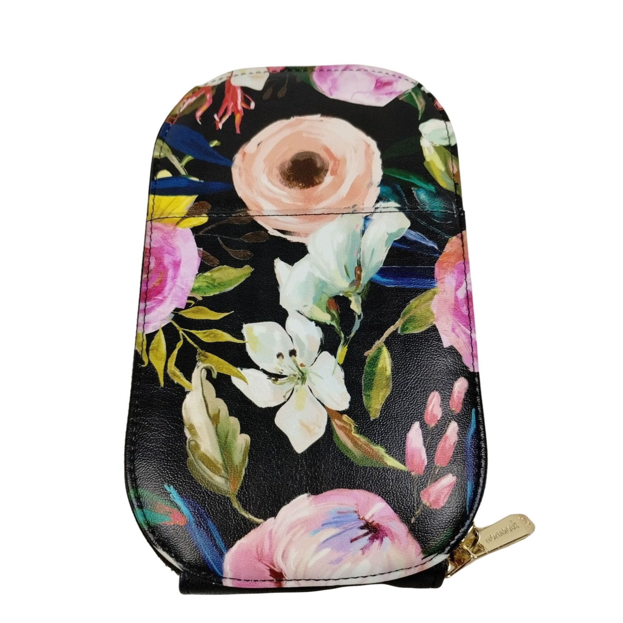 Other Monarque Crossbody Floral on Black Crossbody Clutch Sling Fl Size ONE SIZE - 3 Thumbnail