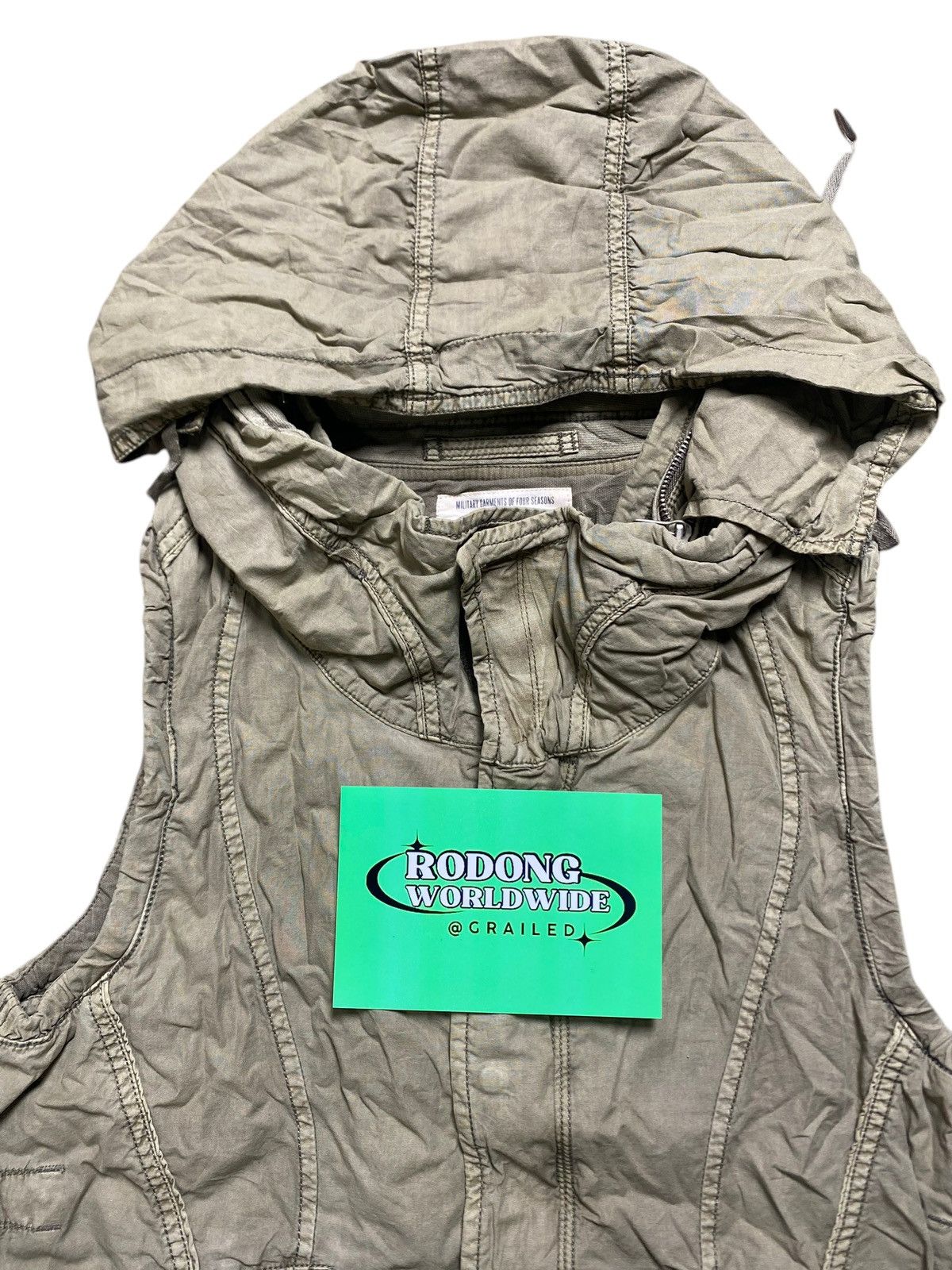 Japanese Brand VINTAGE VEST HOODIE MILITARY GARMENTS OF FOUR SEASONS JACKET Size US M / EU 48-50 / 2 - 2 Thumbnail