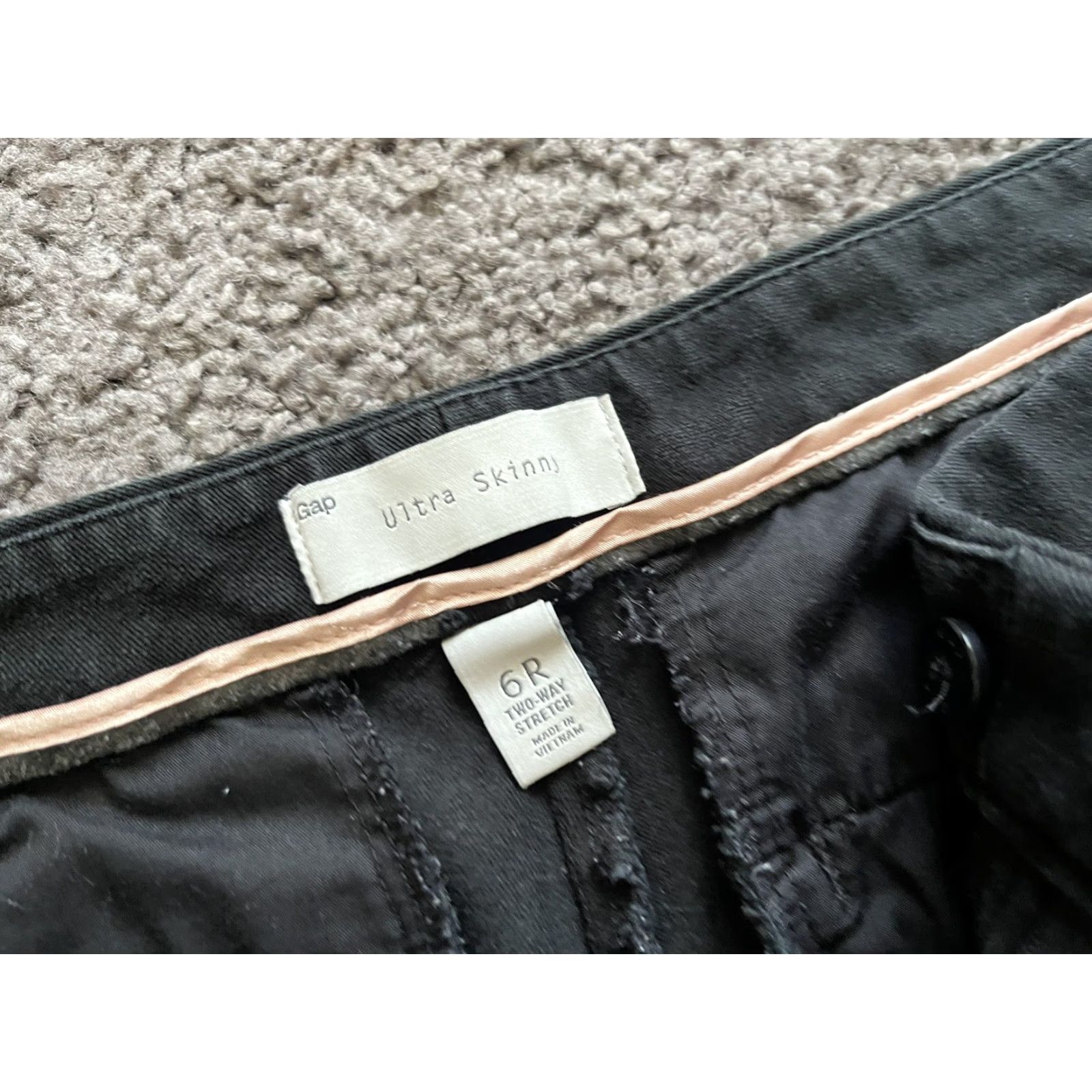 Gap Gap Ultra Skinny Crop Pants Women's Black Size 6 Regular Two Way Stretch Size 28" / US 6 / IT 42 - 5 Thumbnail