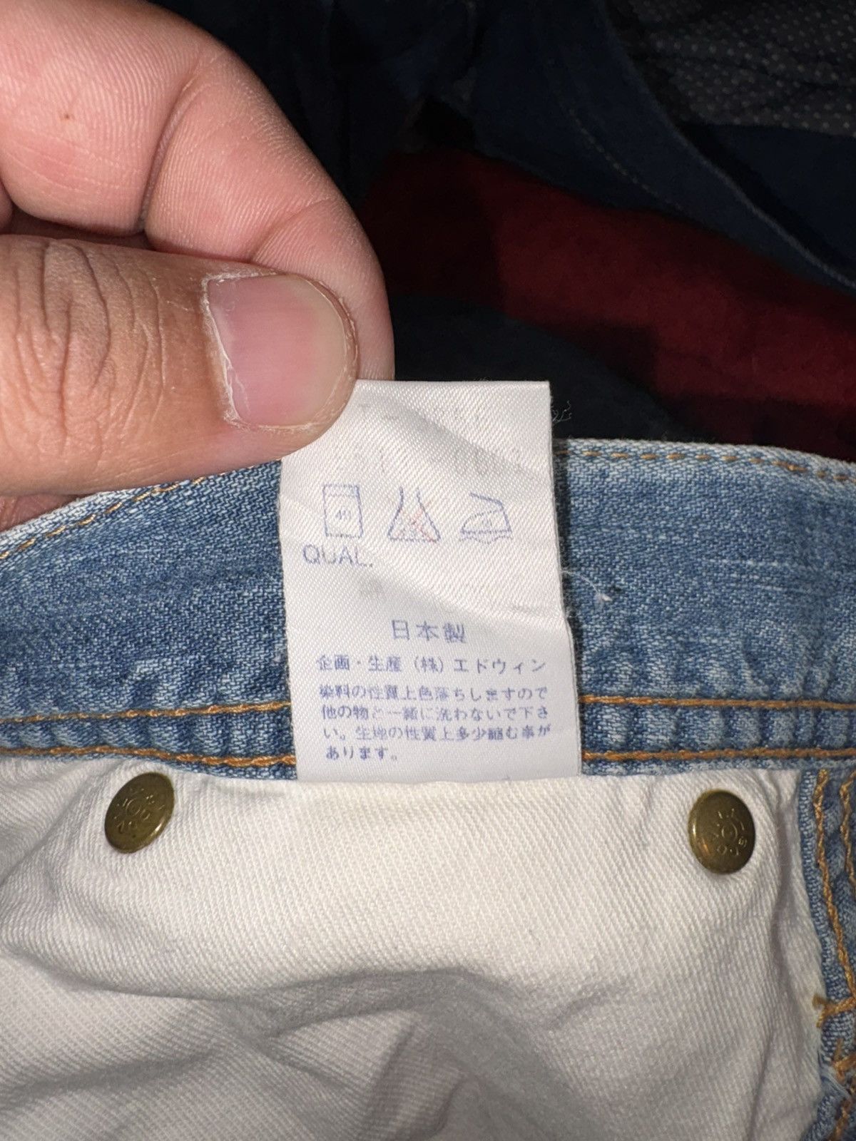 Edwin Vintage EDWIN Cinch-Back Workwear Jeans Made In Japan Size US 30 / EU 46 - 12 Thumbnail