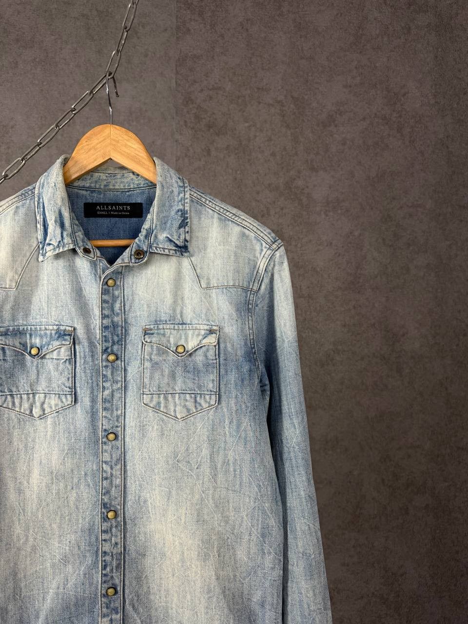Allsaints Allsaints designer denim shirt Size US S / EU 44-46 / 1 - 2 Thumbnail