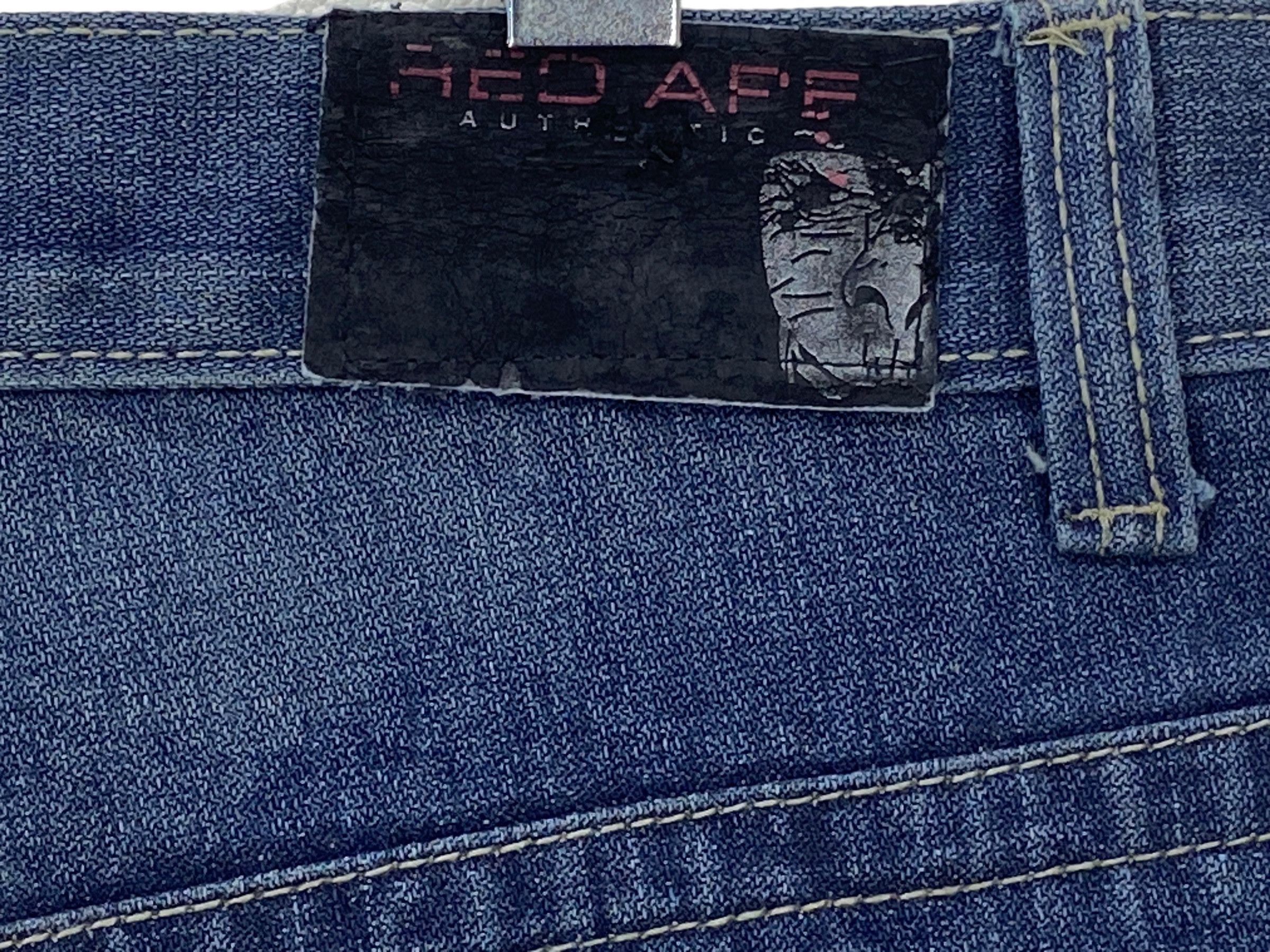 Japanese Brand Red Ape Denim Jeans Hip Hop Baggy Skateboards Jeans Size US 39 - 9 Thumbnail