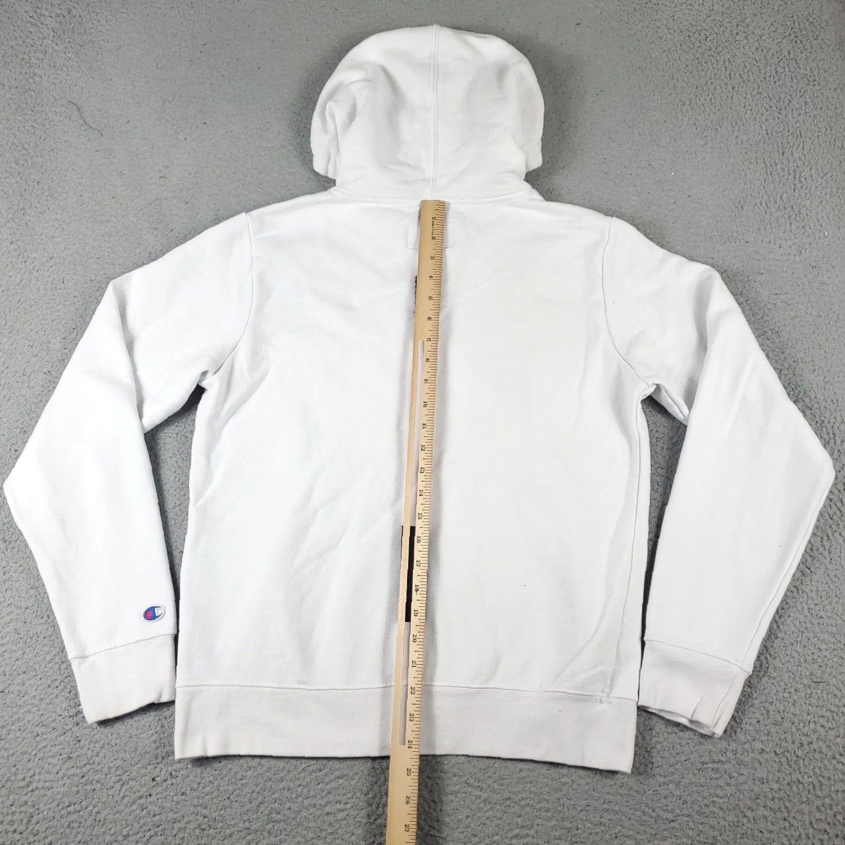 Champion VINTAGE Champion Pullover Hoodie Men Small White Casual Sweatshirt Fleece Logo Zipper Sports Size US S / EU 44-46 / 1 - 6 Thumbnail