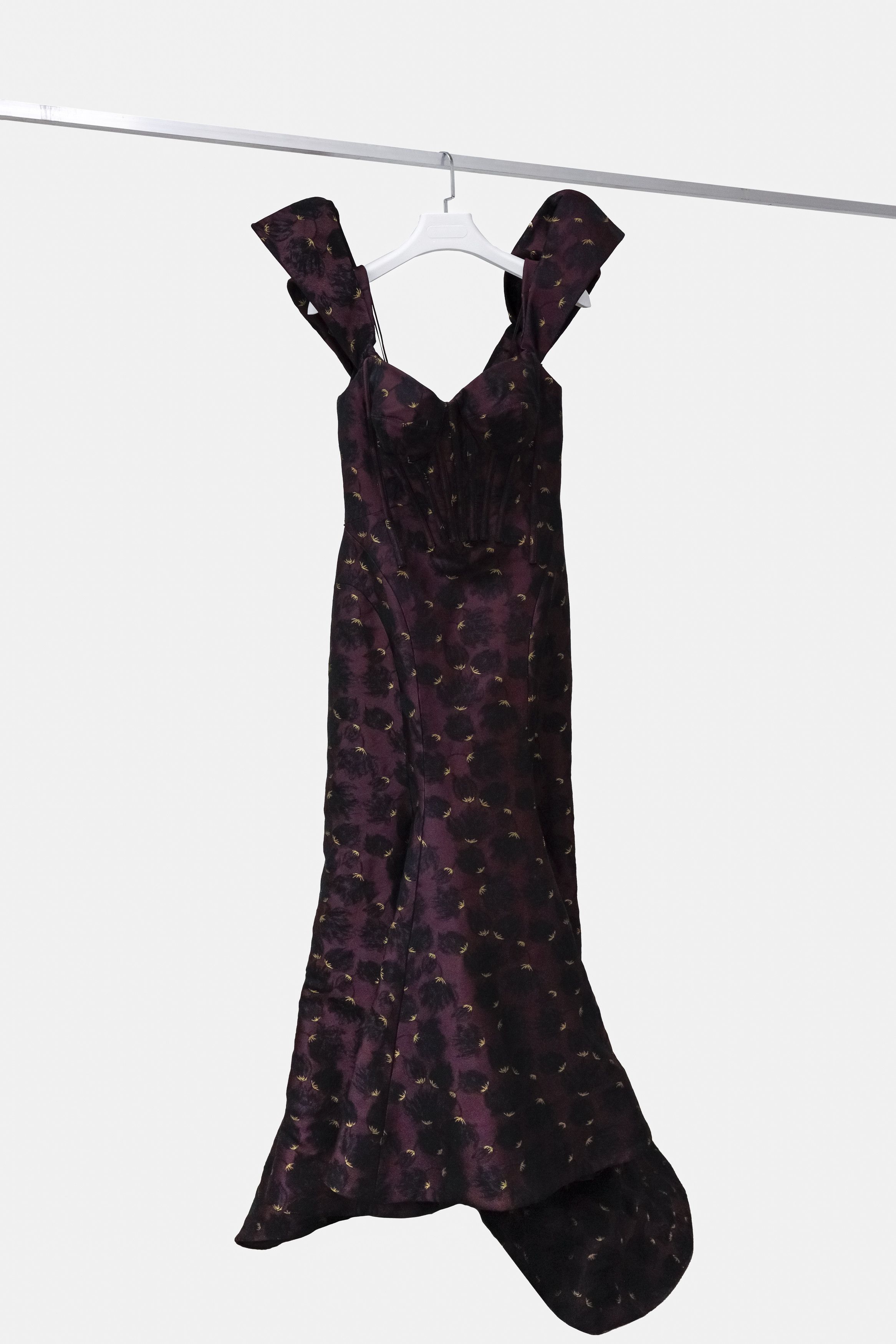 image of Zac Posen Purple Bustier Gown, Women's (Size XL)