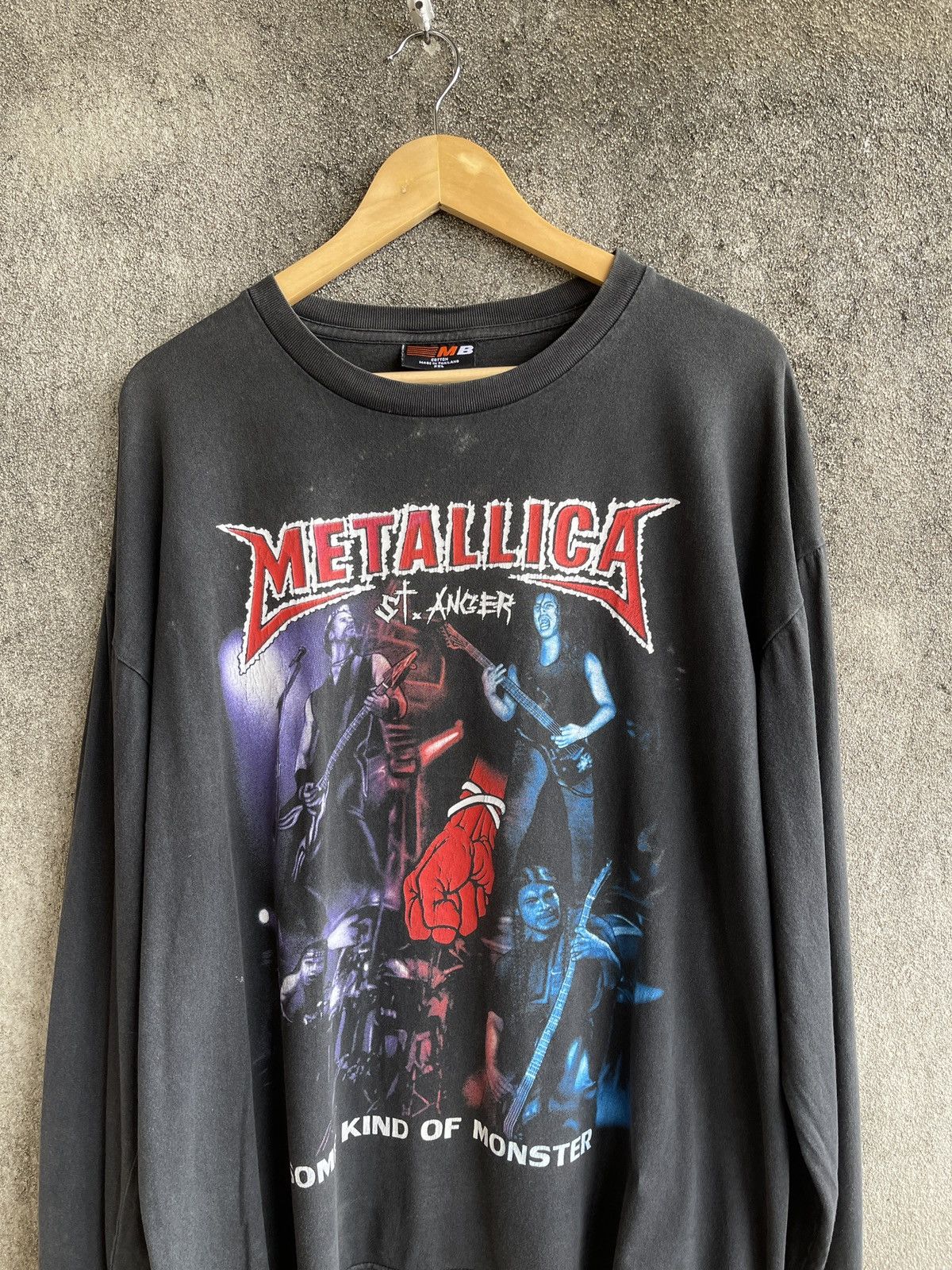 Band Tees SUN FADED🔥Vtg METALLICA St Anger Long Sleve Size US XXL / EU 58 / 5 - 2 Thumbnail