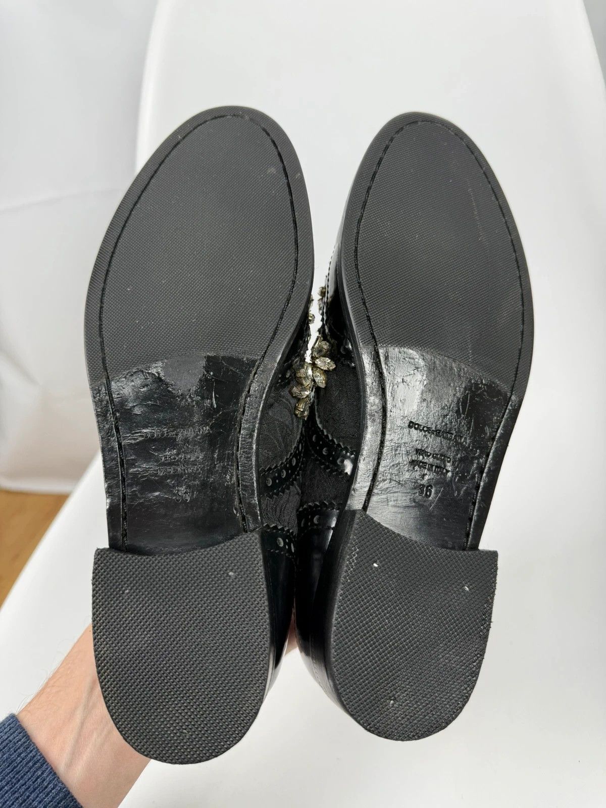 Dolce & Gabbana Dolce & Gabbana Embellished Brogues size 36 Size US 6 / IT 36 - 7 Thumbnail